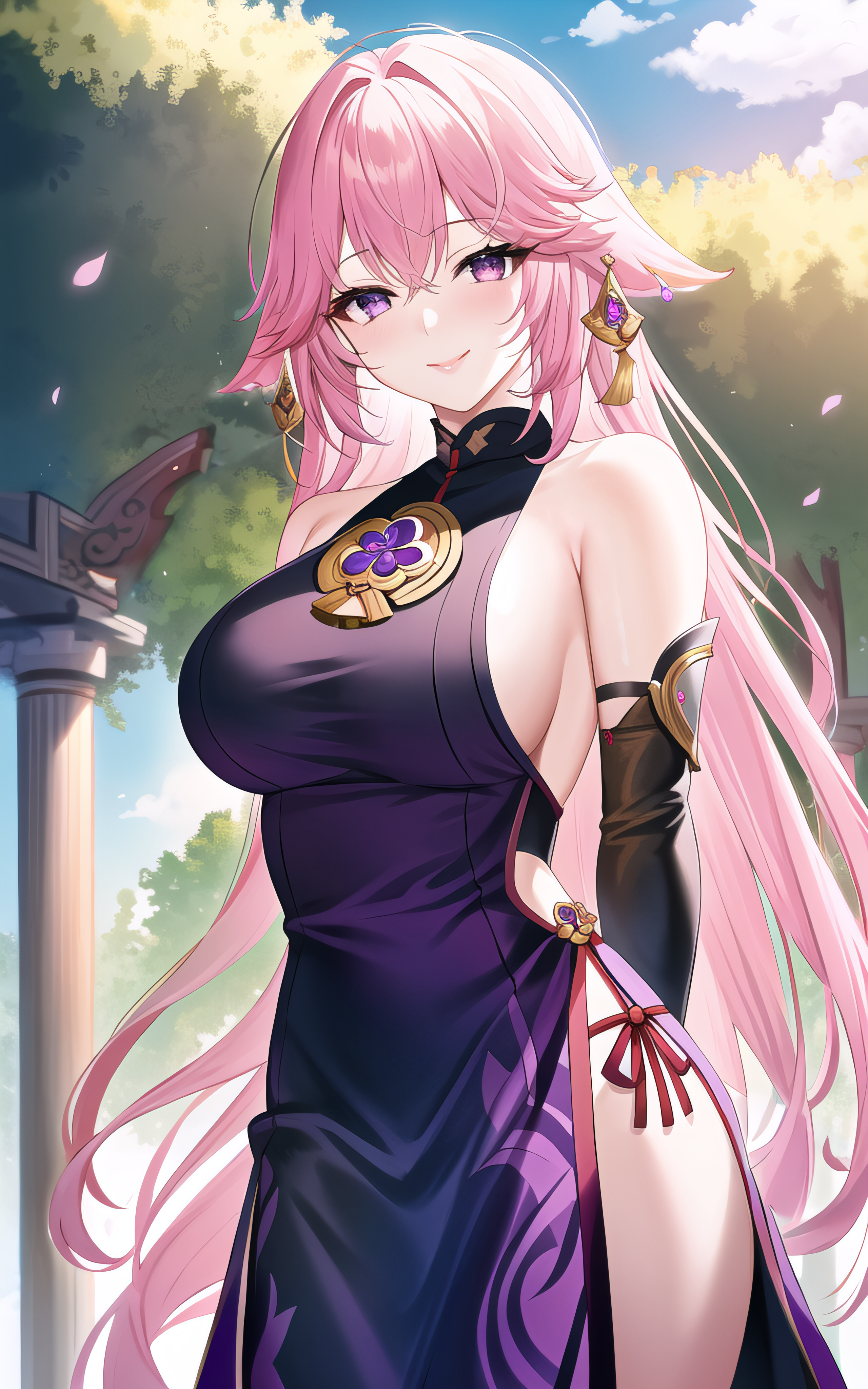 Yae Miko Impact Anime Image Board Mobile