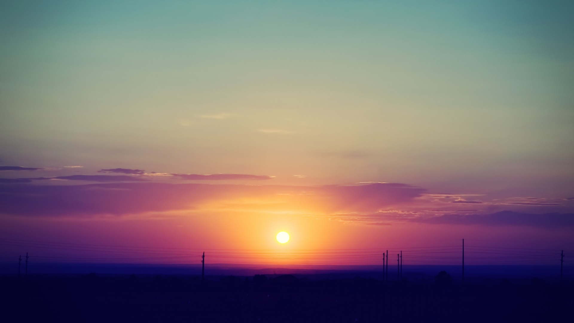 Summer Sunset desktop PC and Mac wallpaper
