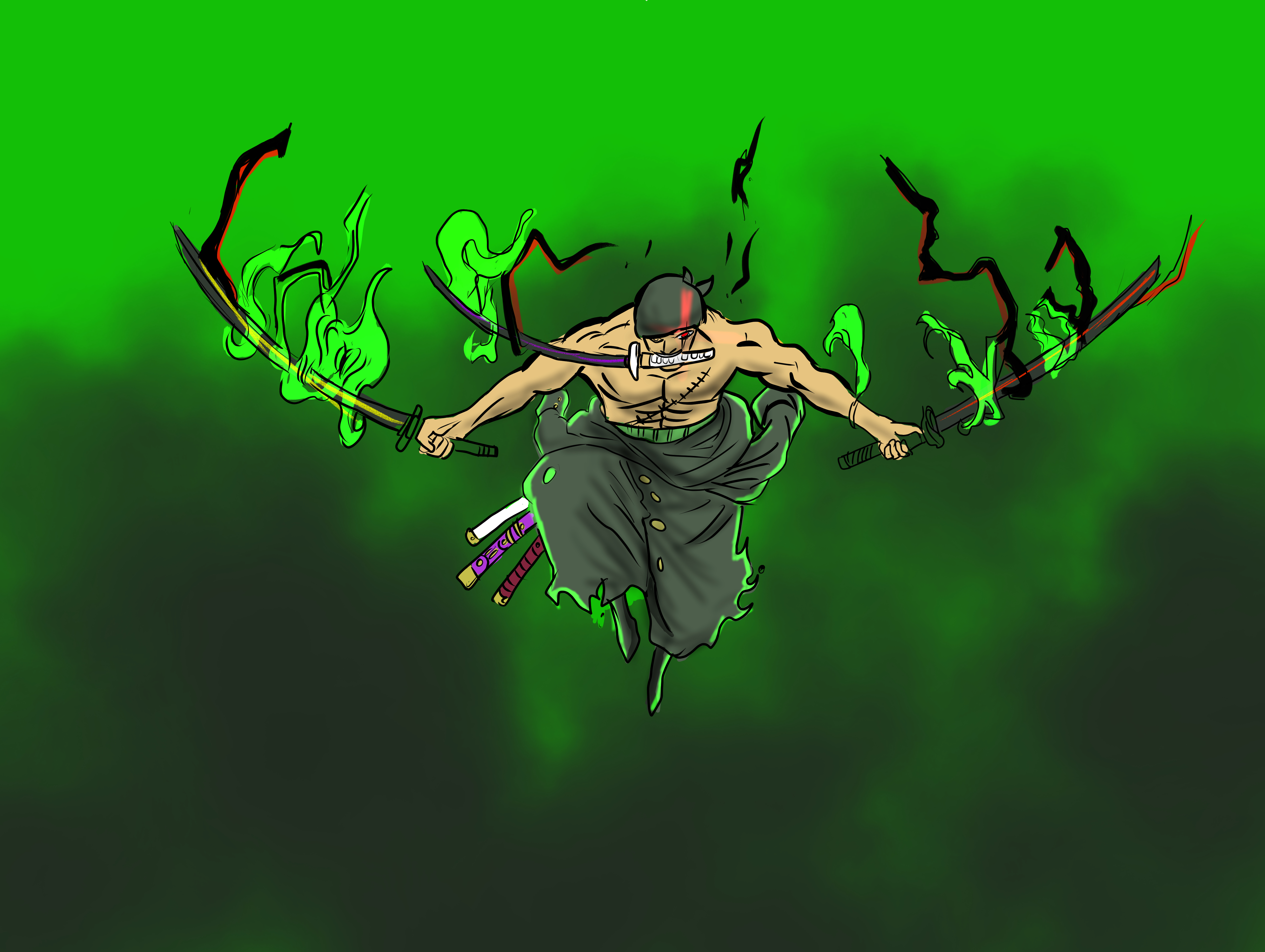 Zoro Roronoa - 1920*1440 - Png - Transparent Background Zoro, HD