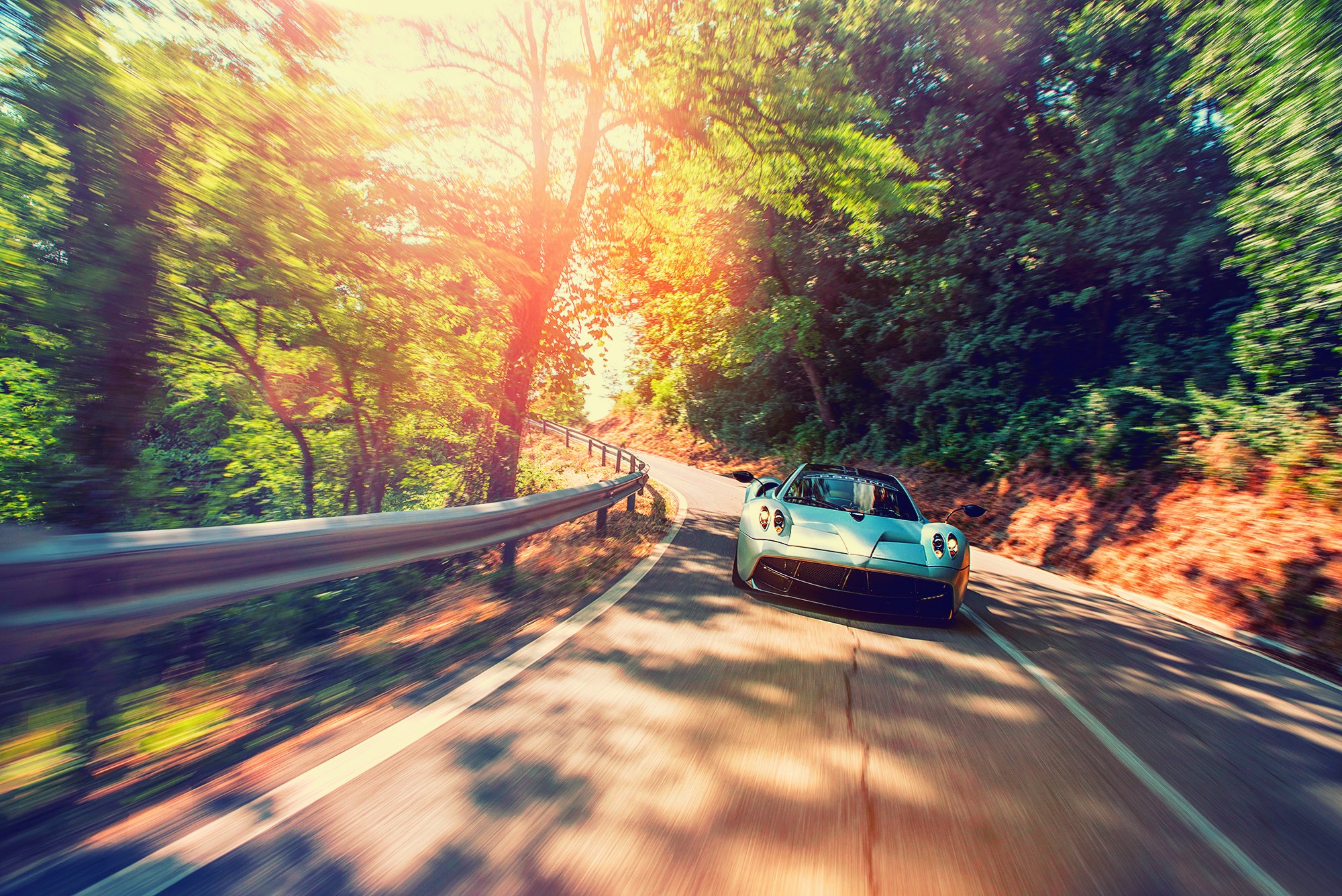 Wallpaper, sunlight, forest, car