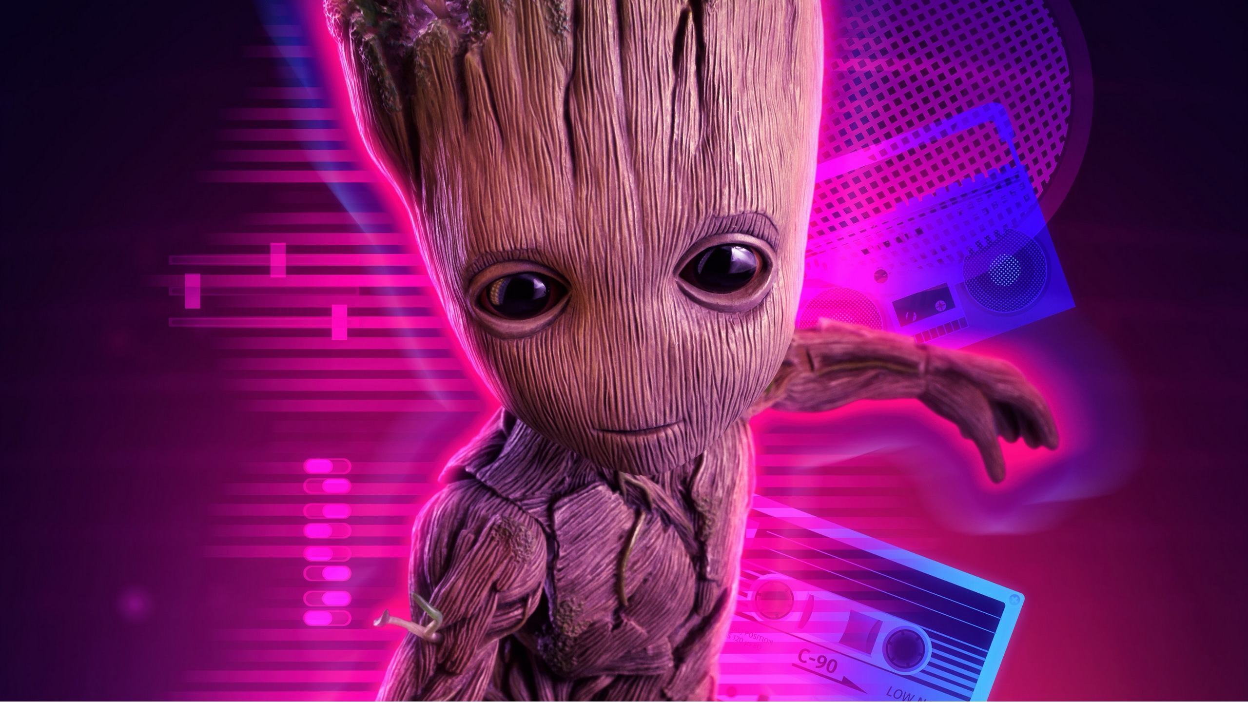 Wallpaper / baby groot, 4k, hd, superheroes free download