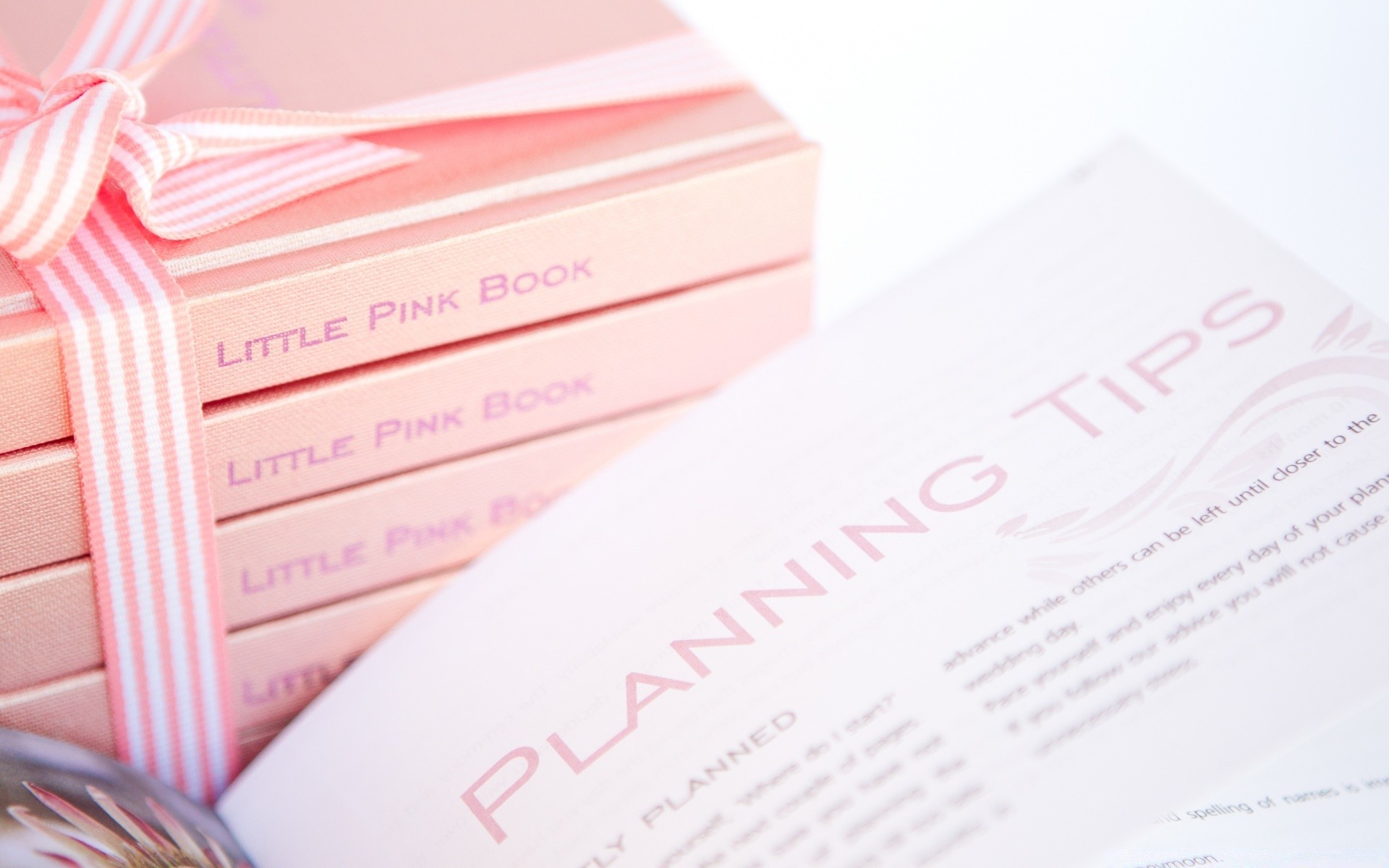 Cute pink books