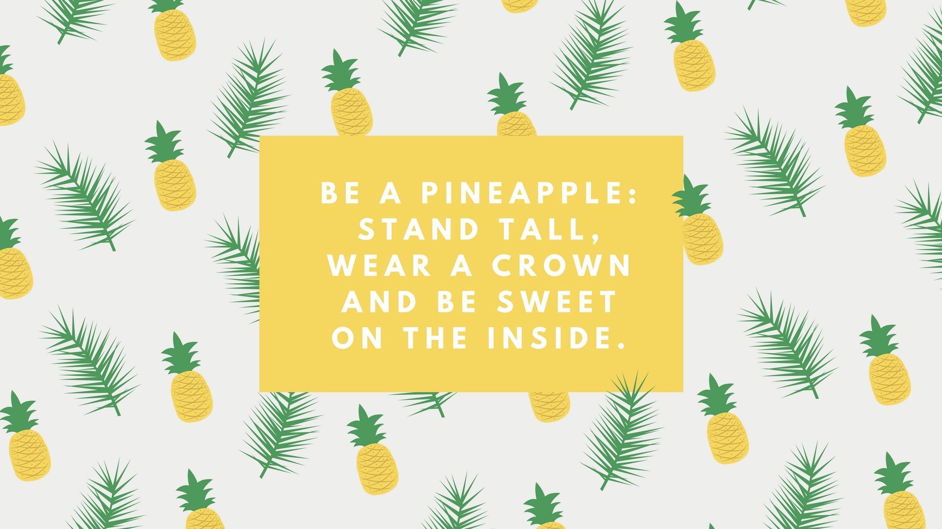 Cute Pineapple Wallpaper for Desktop Free Download