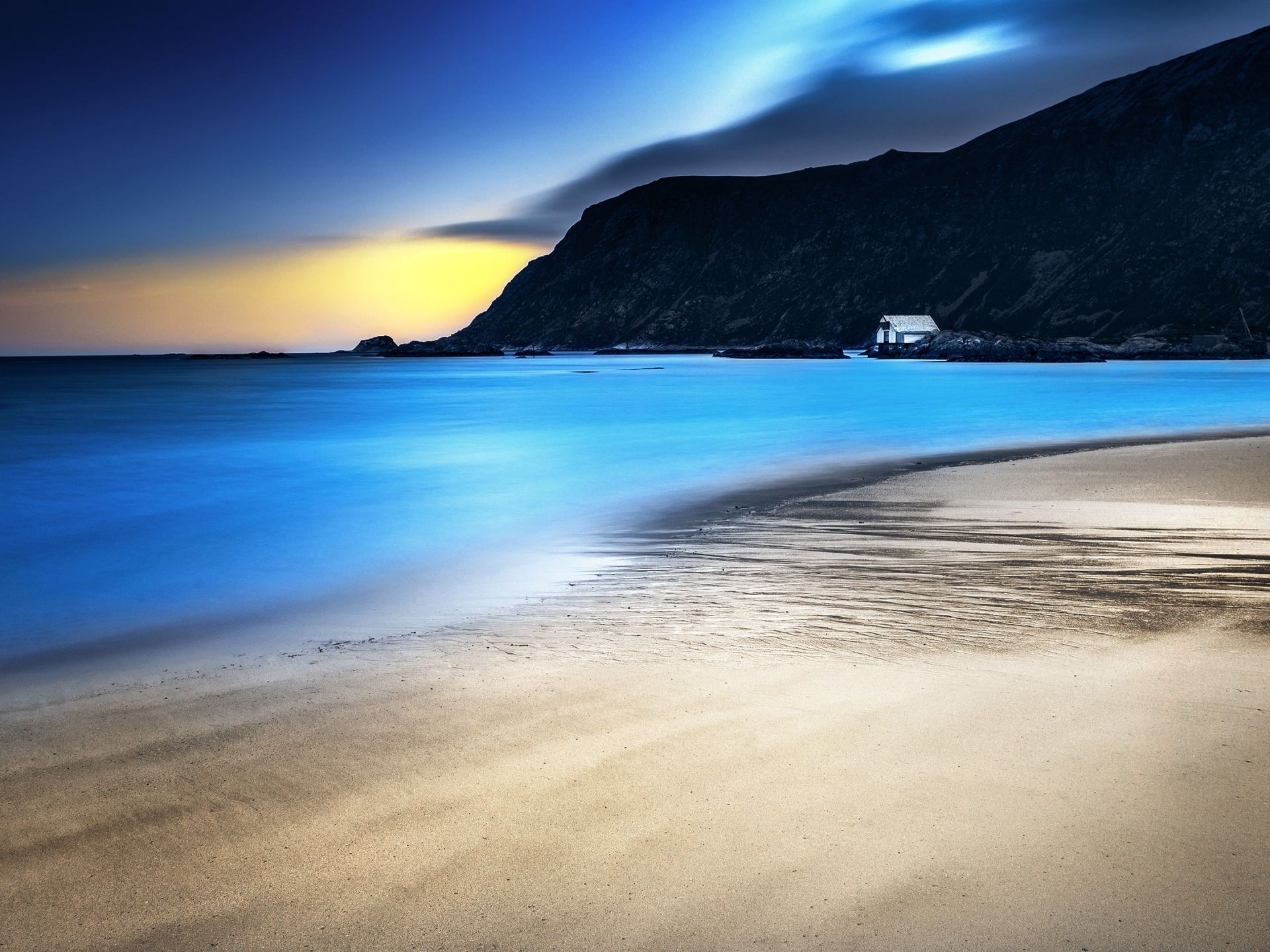 Wallpaper 4k Night Beach 4k Wallpaper