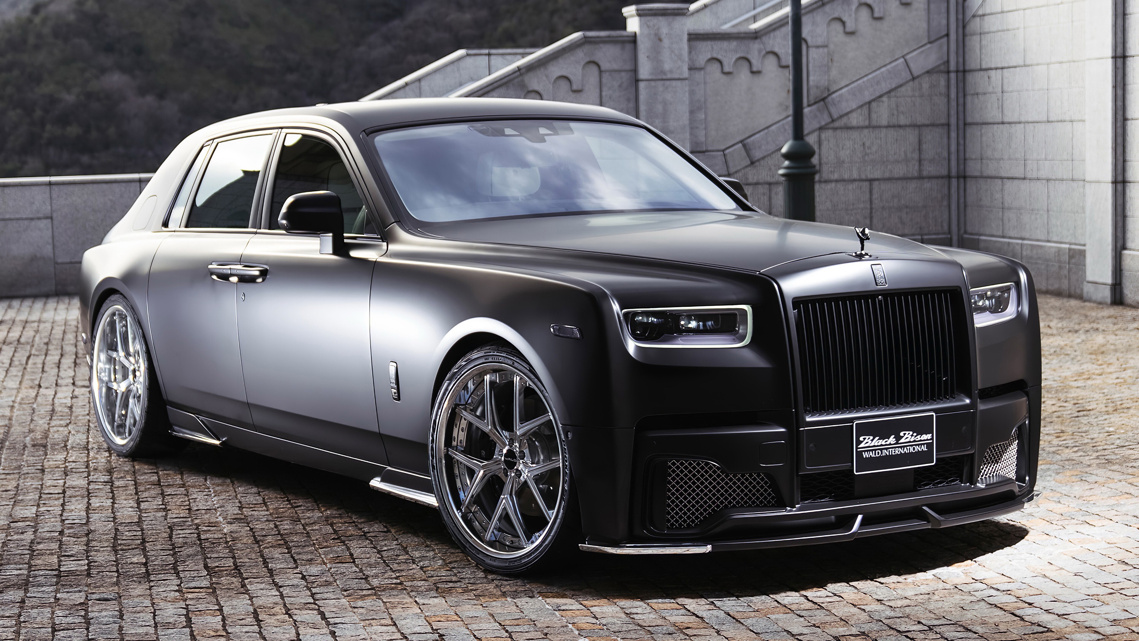 4K Wallpaper of 2019 WALD Rolls Royce Phantom Sports Line Black Bison Edition Car