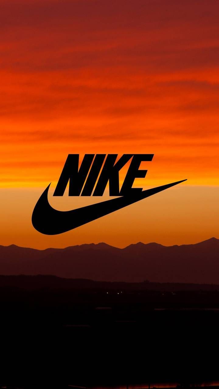 Orange Nike iPhone Wallpaper