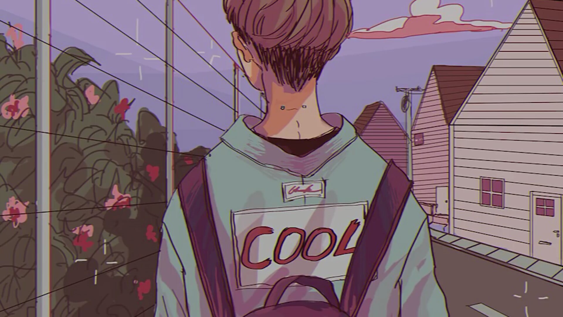 Wallpaper / representation, anime boy, front view, wall feature, cool, leisure activity, casual clothing, building exterior, one person, architecture, women free download