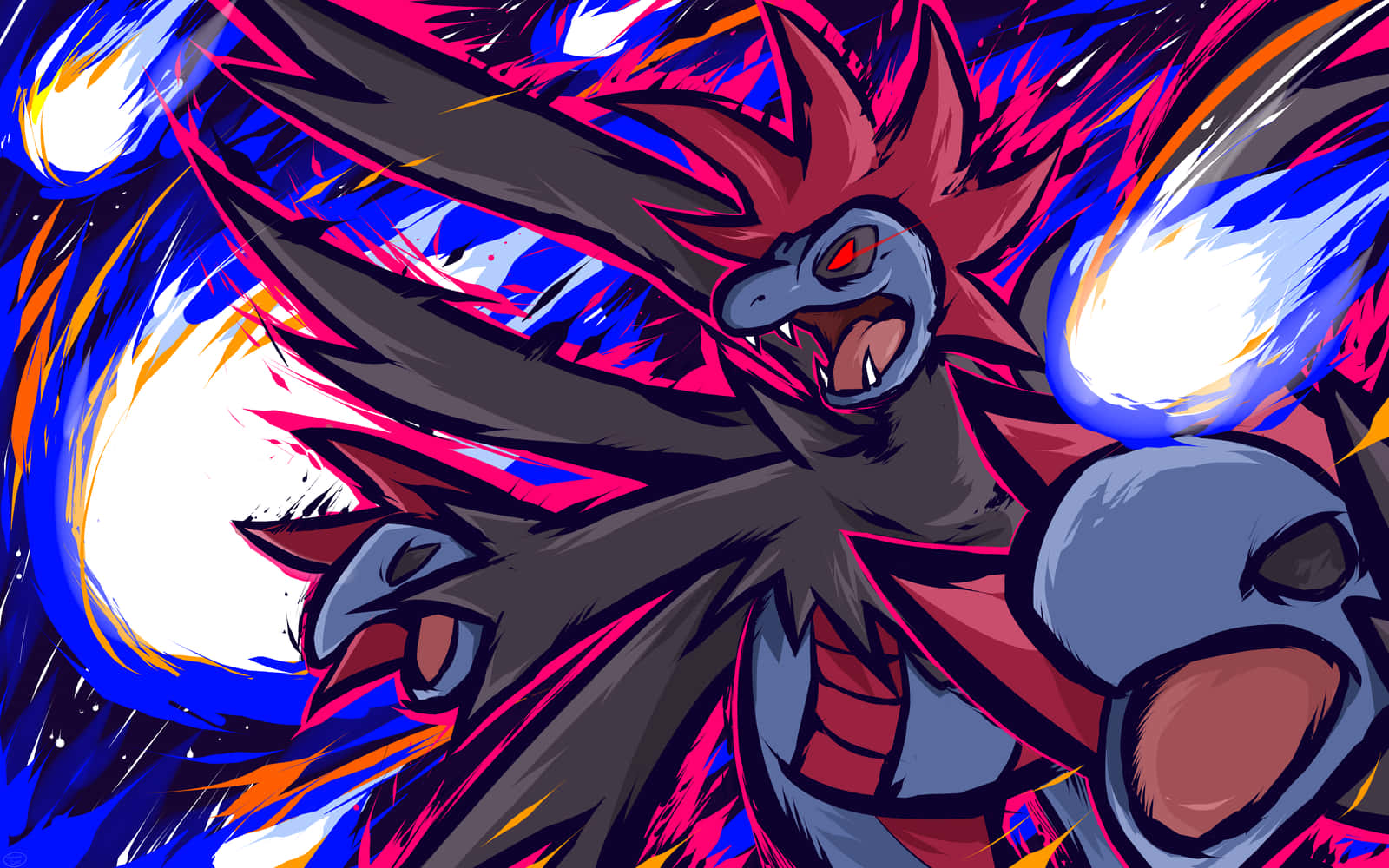 Download Pokémon Hydreigon Energy Balls Wallpaper