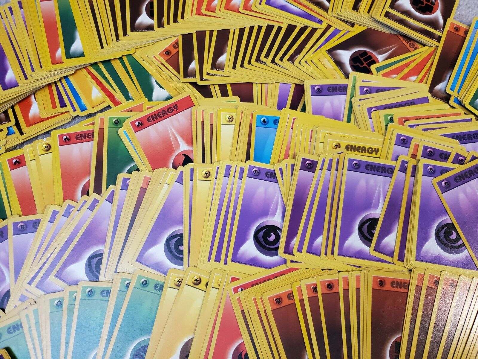 Random Pokemon Energy Cards! All from WIZARD OF THE COAST SETS WOTC! OINK