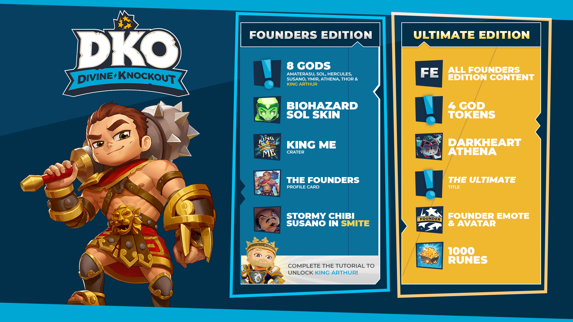 Divine Knockout up KO Crew! There are two versions of Divine Knockout you'll be able to purchase, so here's a breakdown of the content provided in each!