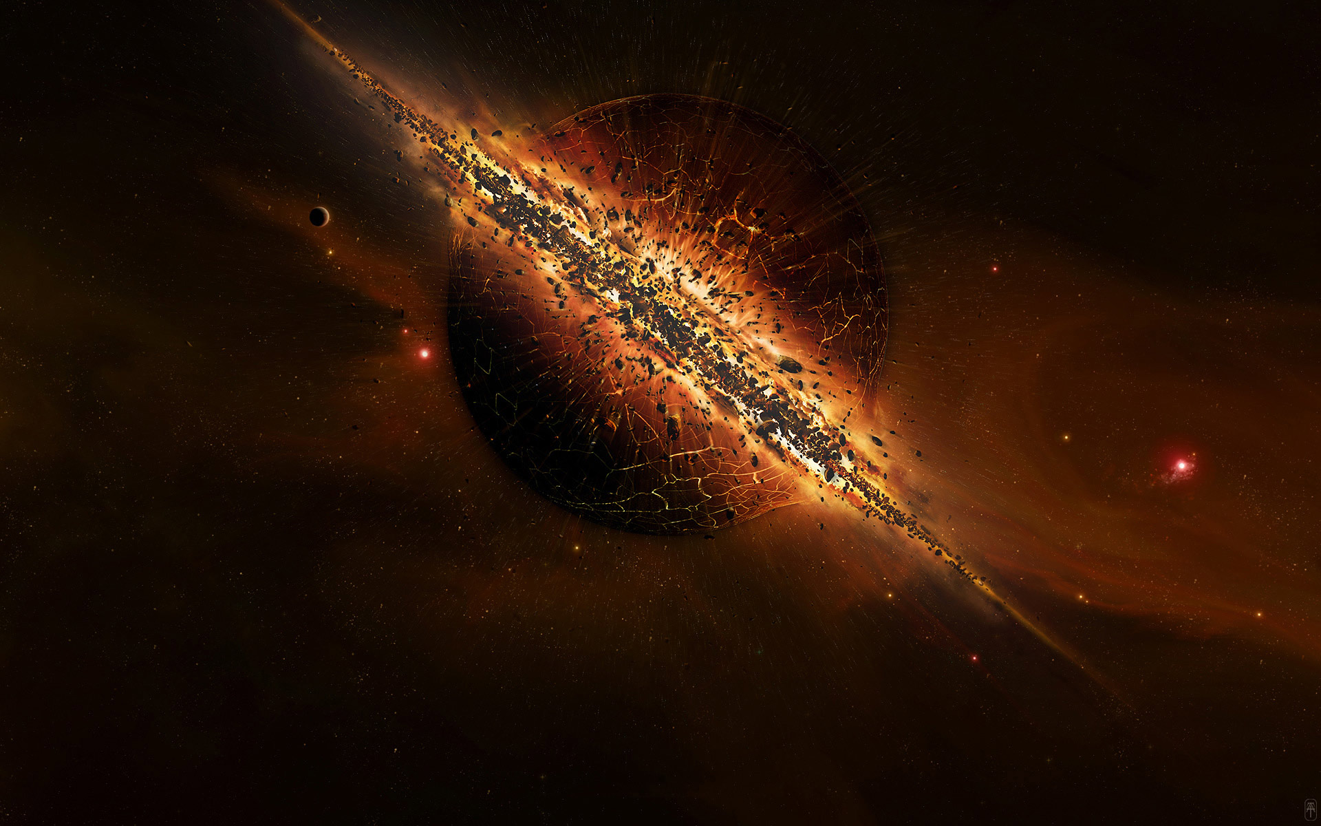 HD desktop wallpaper: Space, Planet, Explosion, Sci Fi download free picture