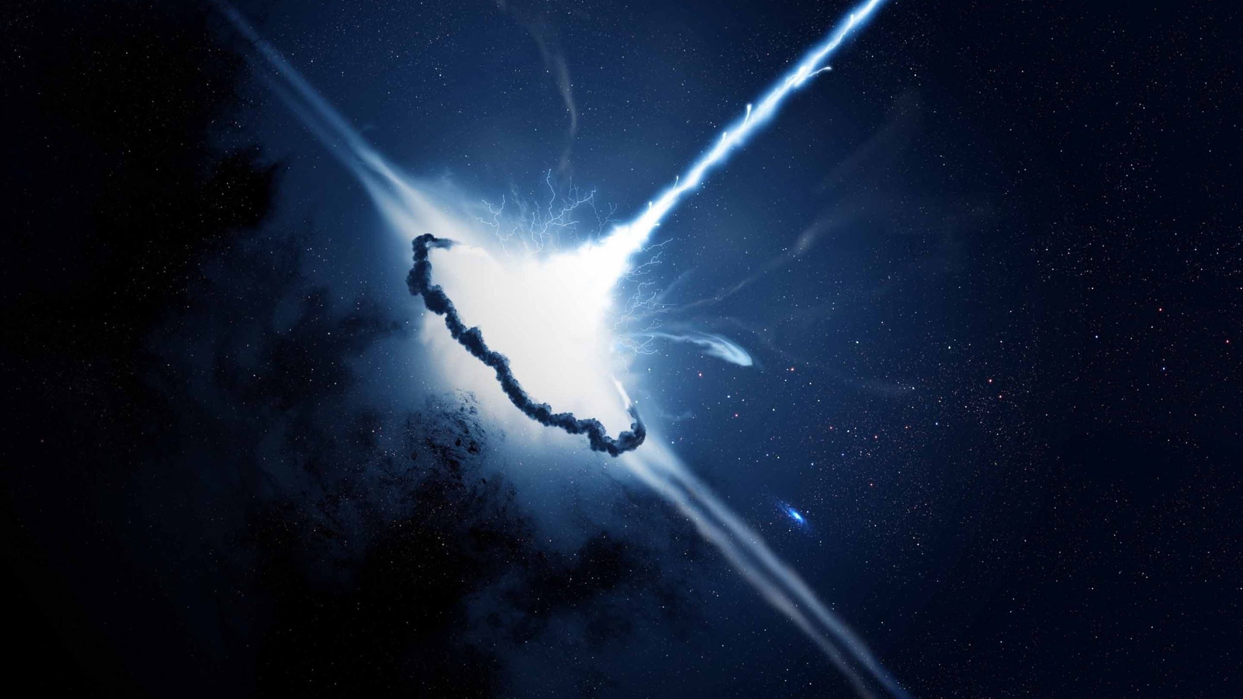 Space Explosion MacBook Air Wallpaper Download