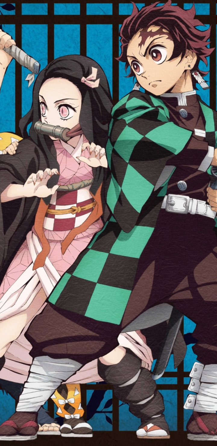 Mobile wallpaper: Anime, Nezuko Kamado, Demon Slayer: Kimetsu No Yaiba, Tanjiro Kamado, 1369376 download the picture for free