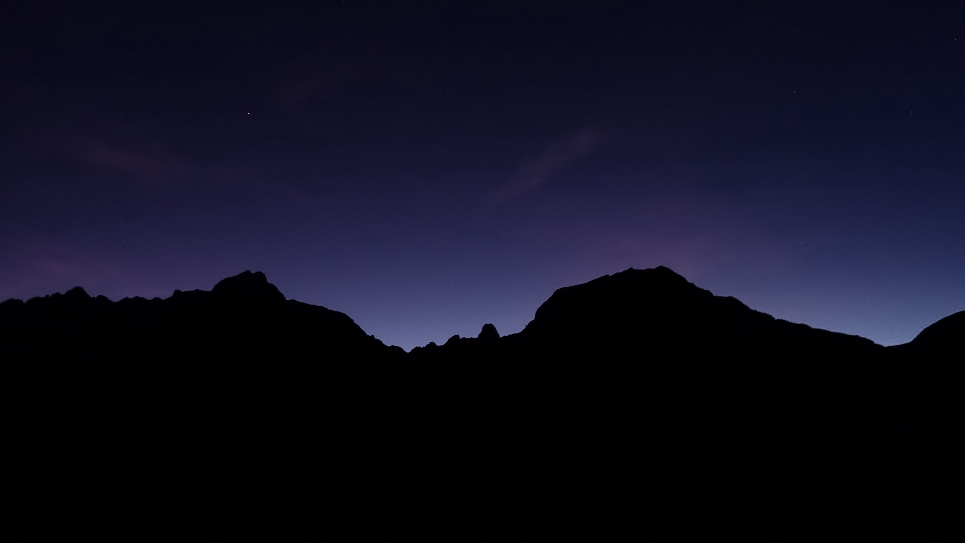 4K, nature, night, dark, mountains Gallery HD Wallpaper