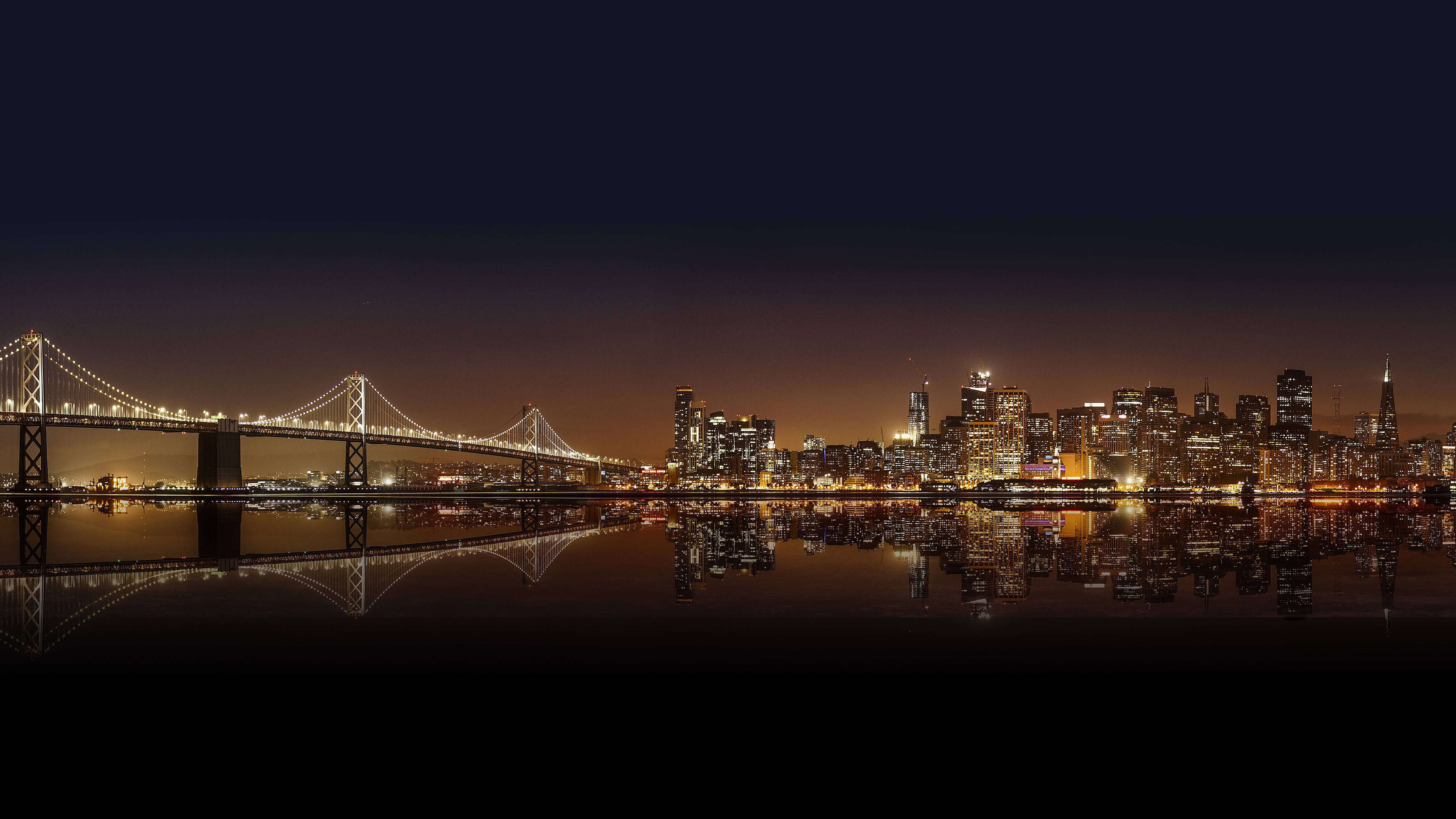 Night Time Cityscape UHD 4K Wallpaper