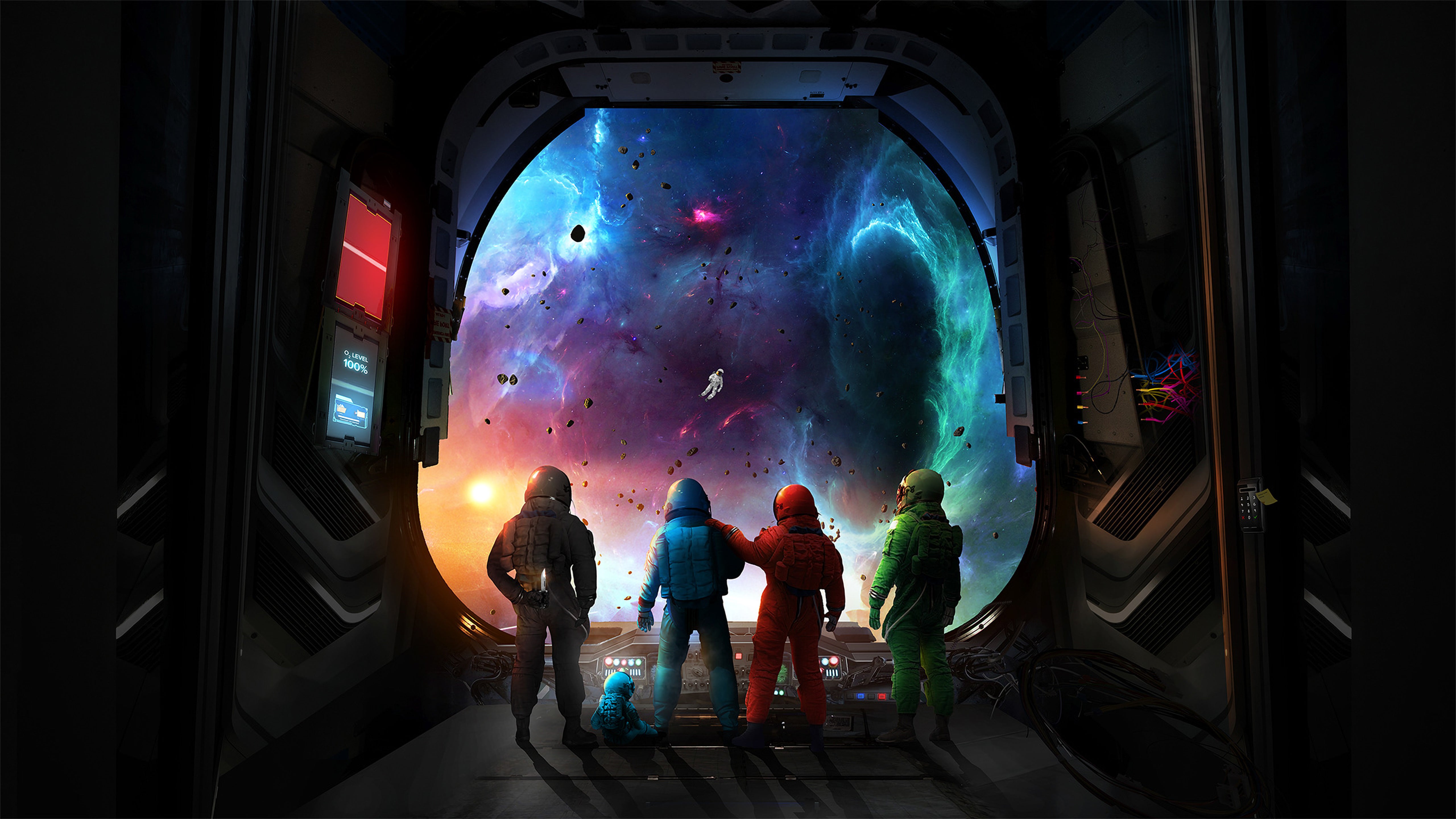 Among Us 3D 4K Wallpaper