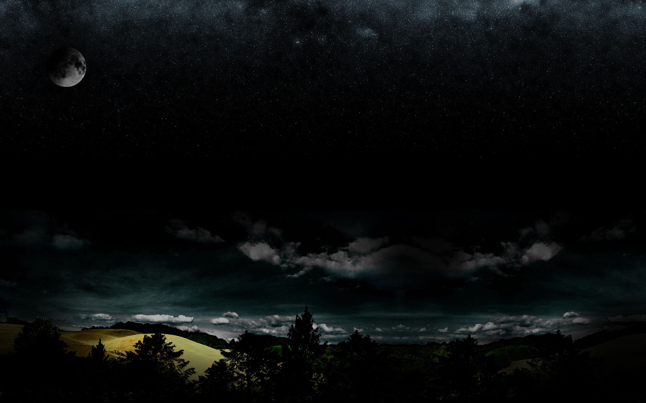 starry sky, trees, night | Dark wallpaper, Dark wallpaper iphone, Night sky  wallpaper