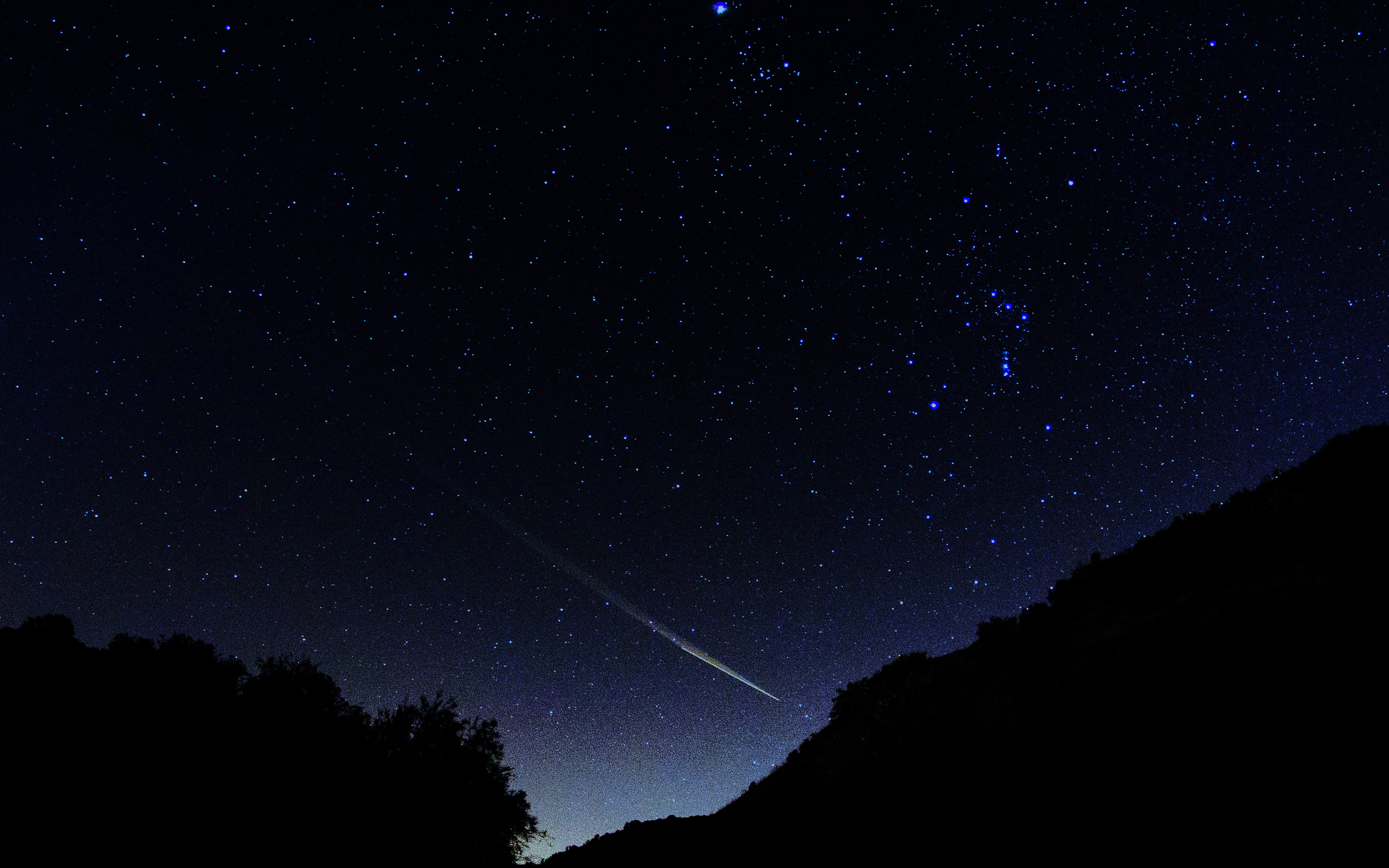 wallpaper for desktop, laptop. astronomy space dark sky night beautiful falling star