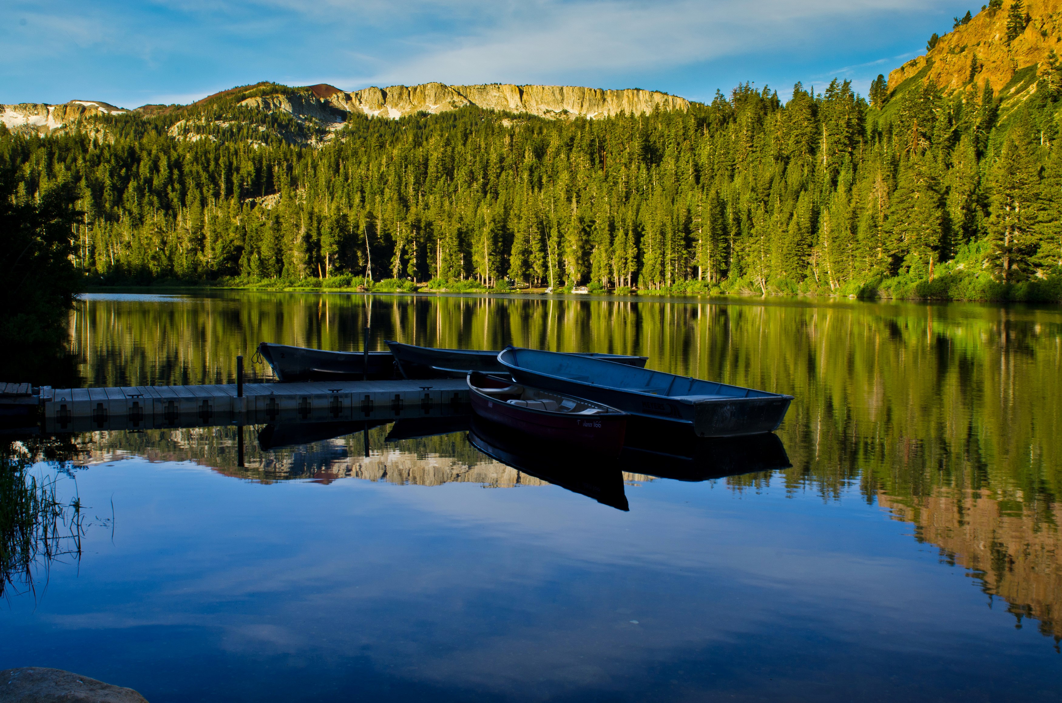 Mammoth Lakes, USA, Rivers, Forests, Boats, California Gallery HD Wallpaper