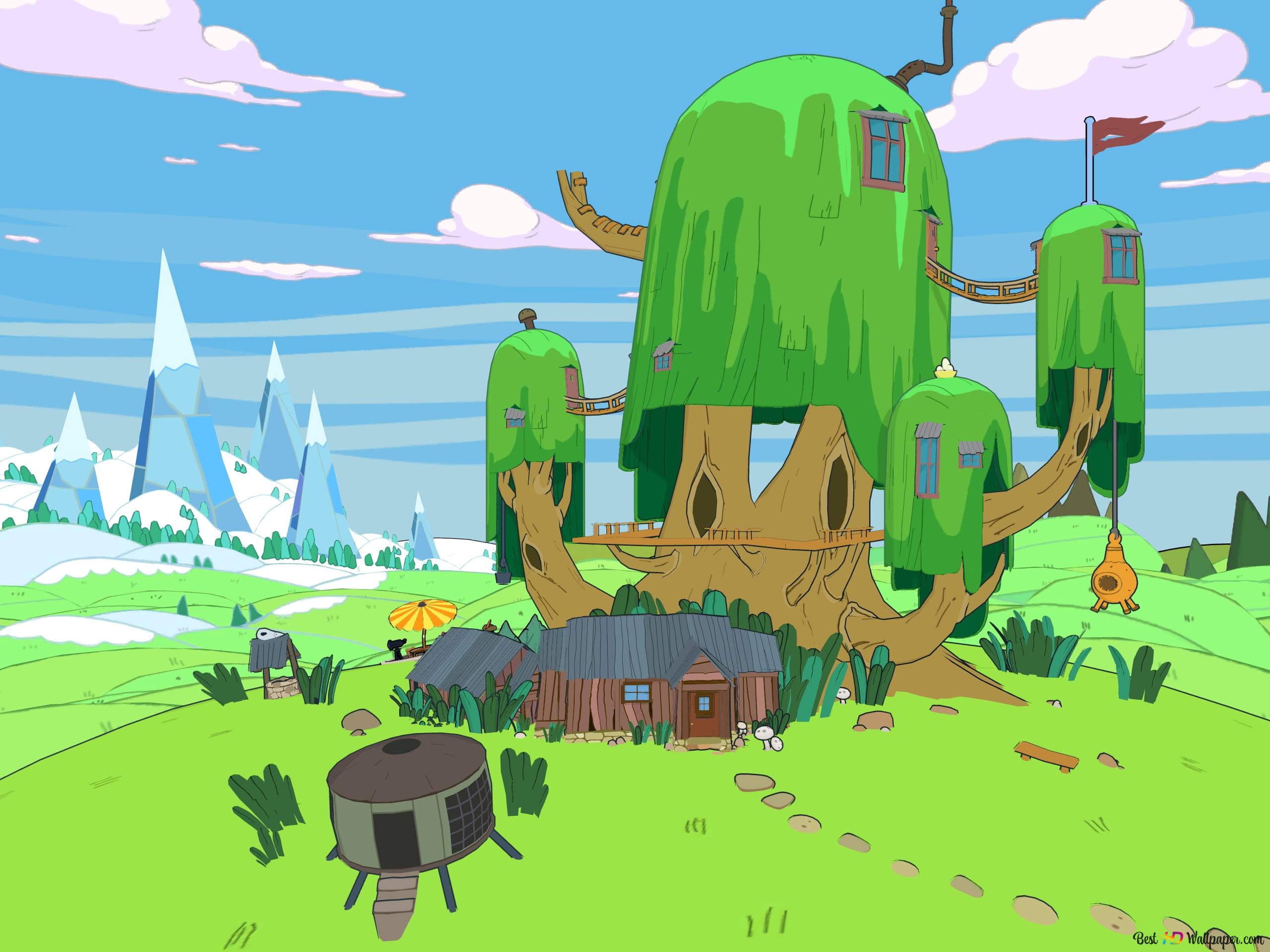 The Castle Tree in Adventure Time Pirates of the Enchiridion 4K wallpaper download