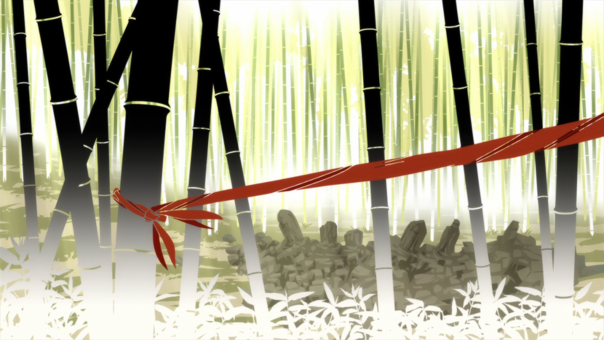 Monogatari Series Anime Bamboo Wallpaper:1920x1080