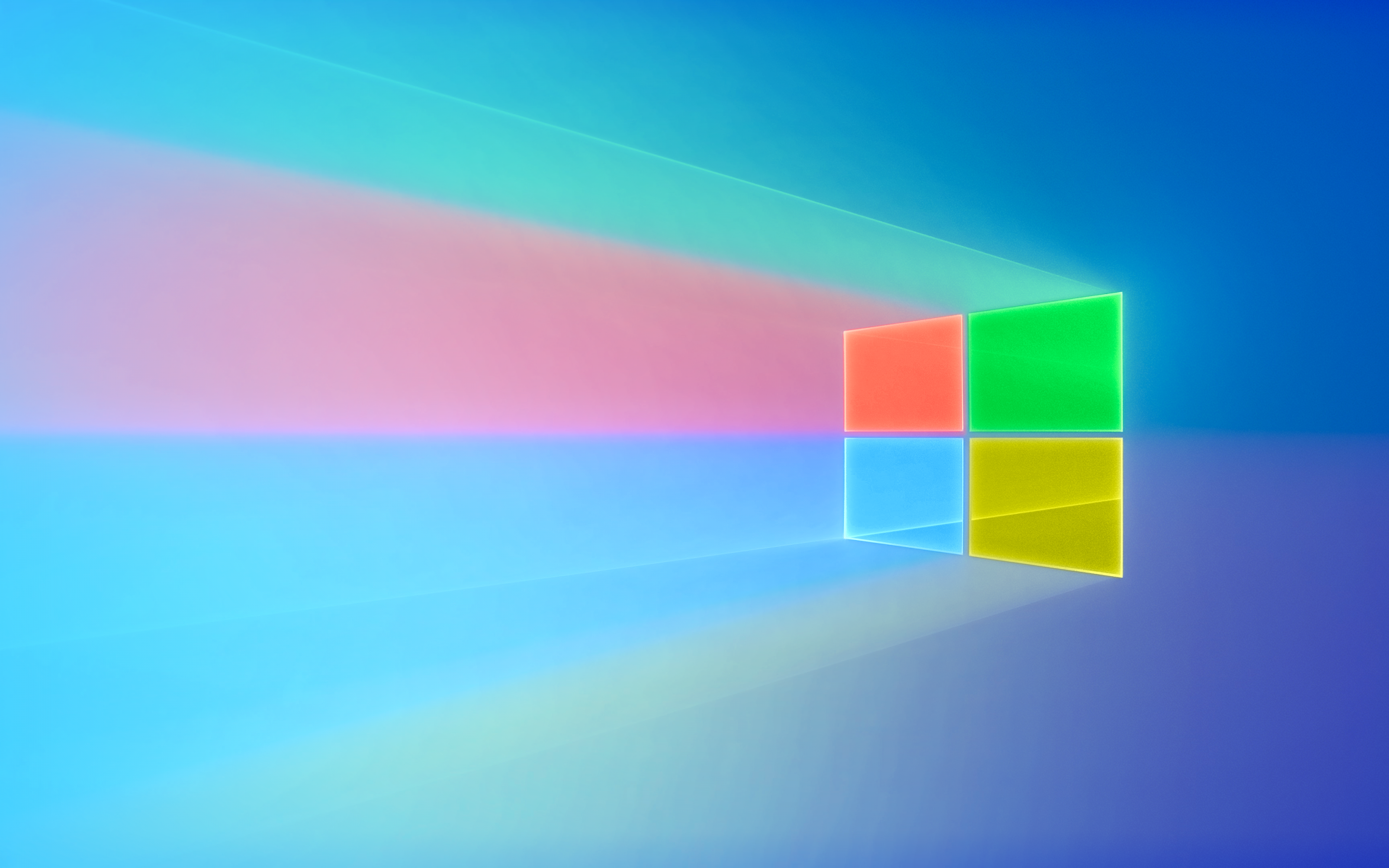 Windows 10 Wallpaper 4K, Windows logo, Colorful