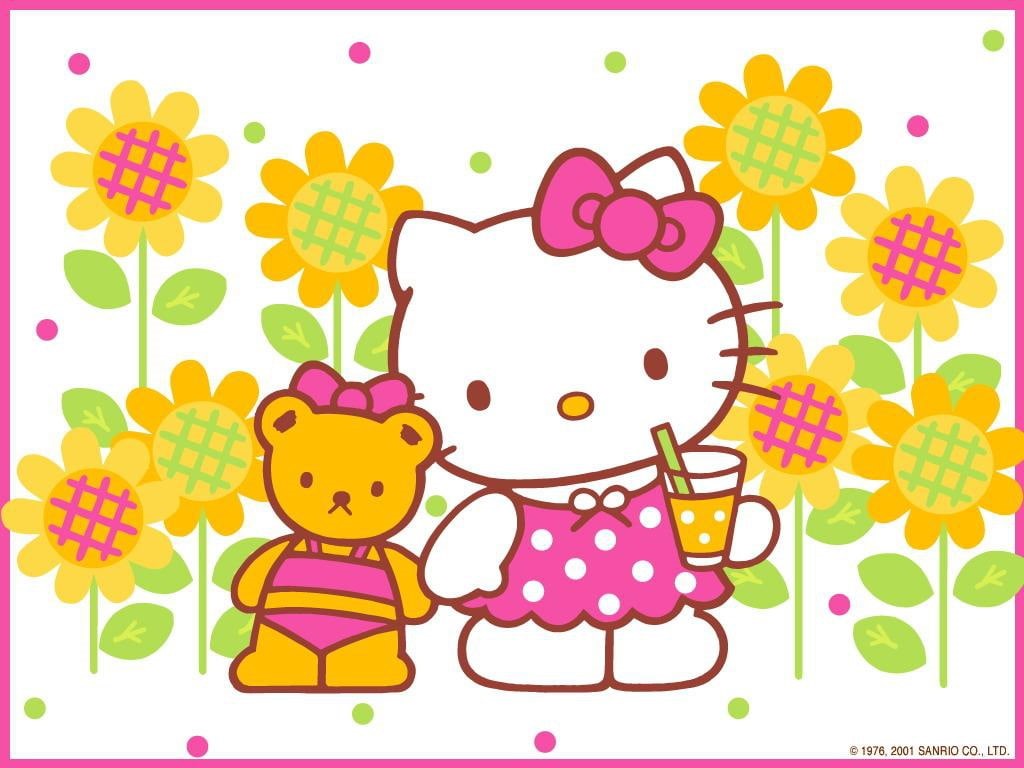 Wallpaper / hello, art, summer, Hello Kitty, hd, 480P, kitty, anime free download