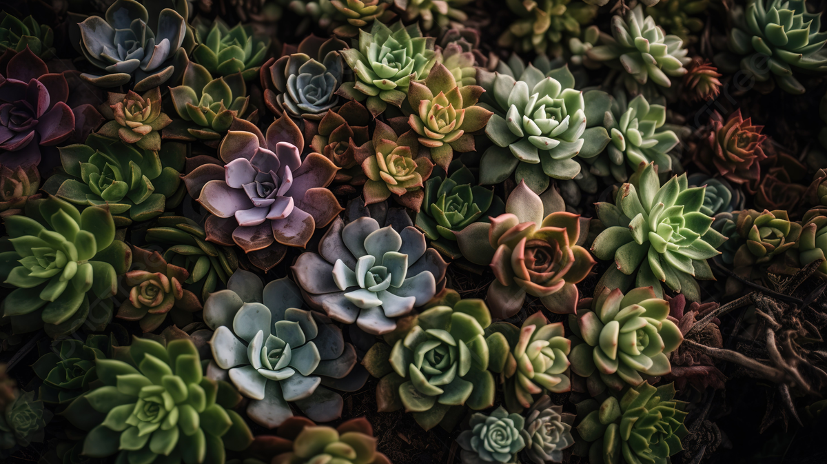 Close Up Of A Bunch Of Succulent Plants Background, Succulant Picture Background Image And Wallpaper for Free Download