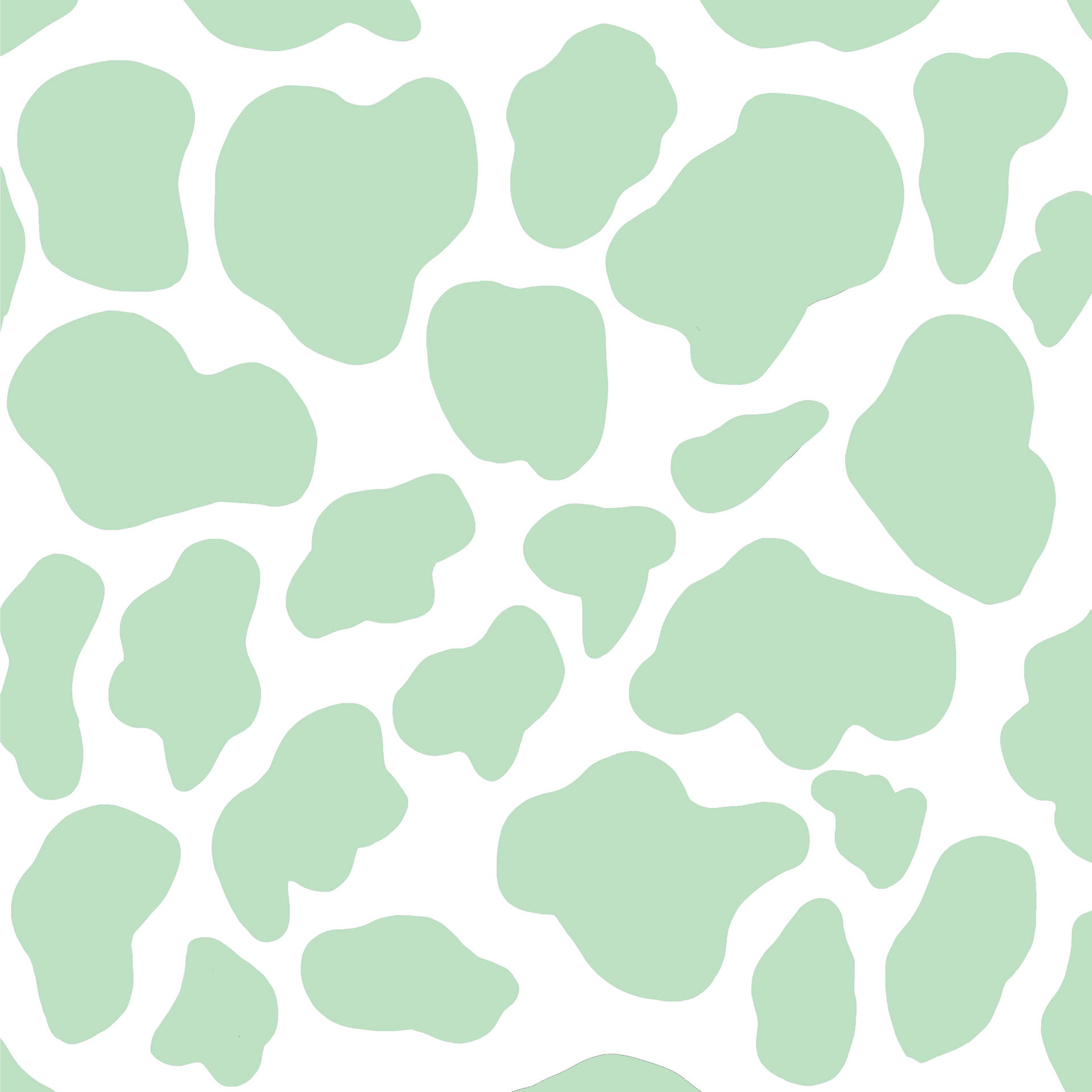 Download Sage Green Aesthetic Cow Print