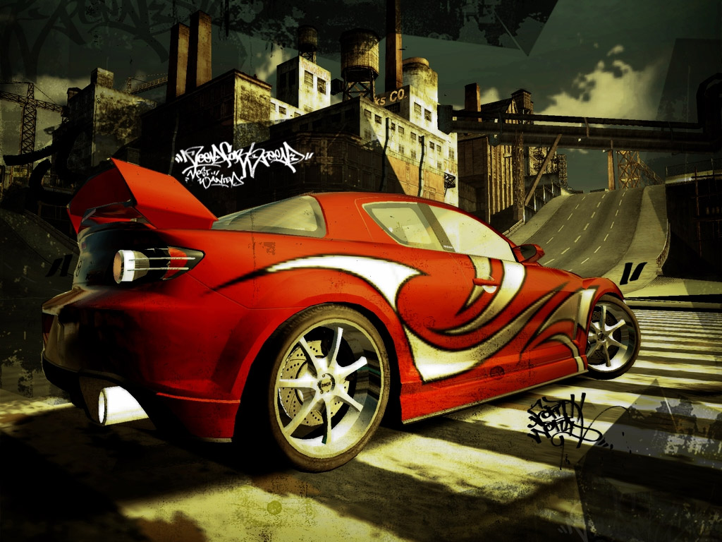 NFS red Mazda RX8 wallpaper. NFS red Mazda RX8