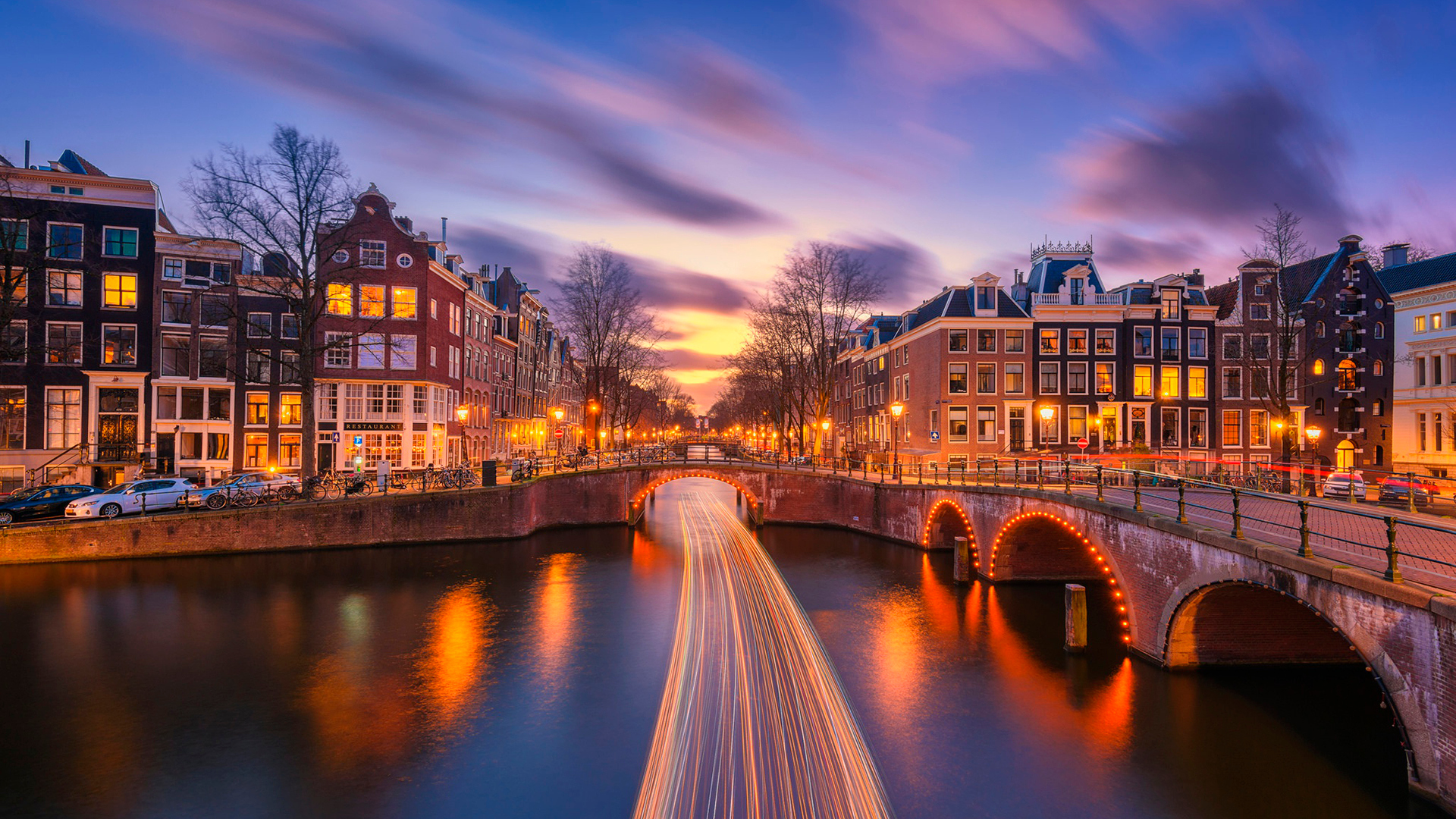 Download Amsterdam, Netherlands Wallpaper in 1920x1080 Resolution