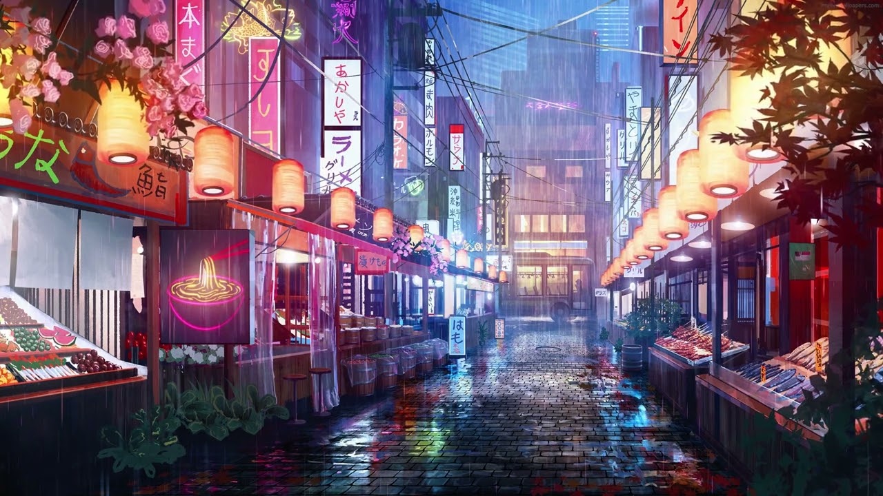 Download japanese rain live wallpaper for PC