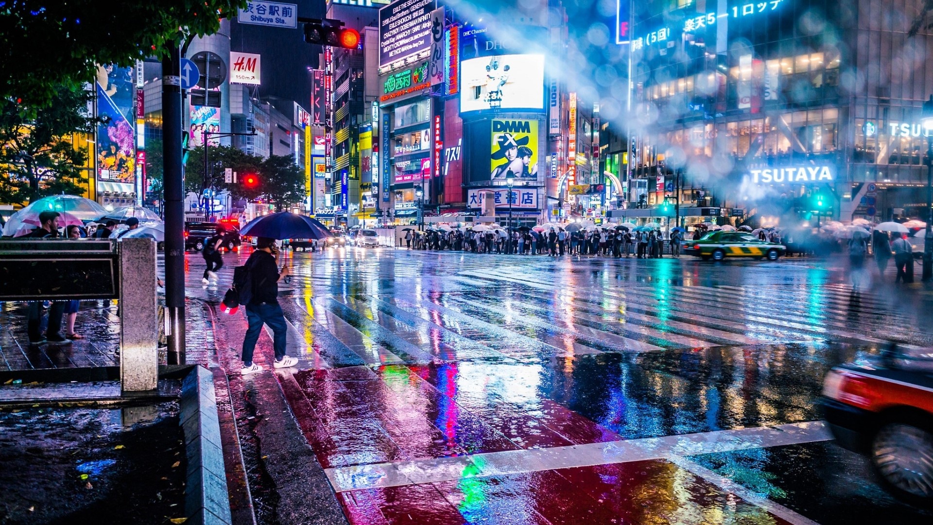 HD Japan, rain Gallery HD Wallpaper