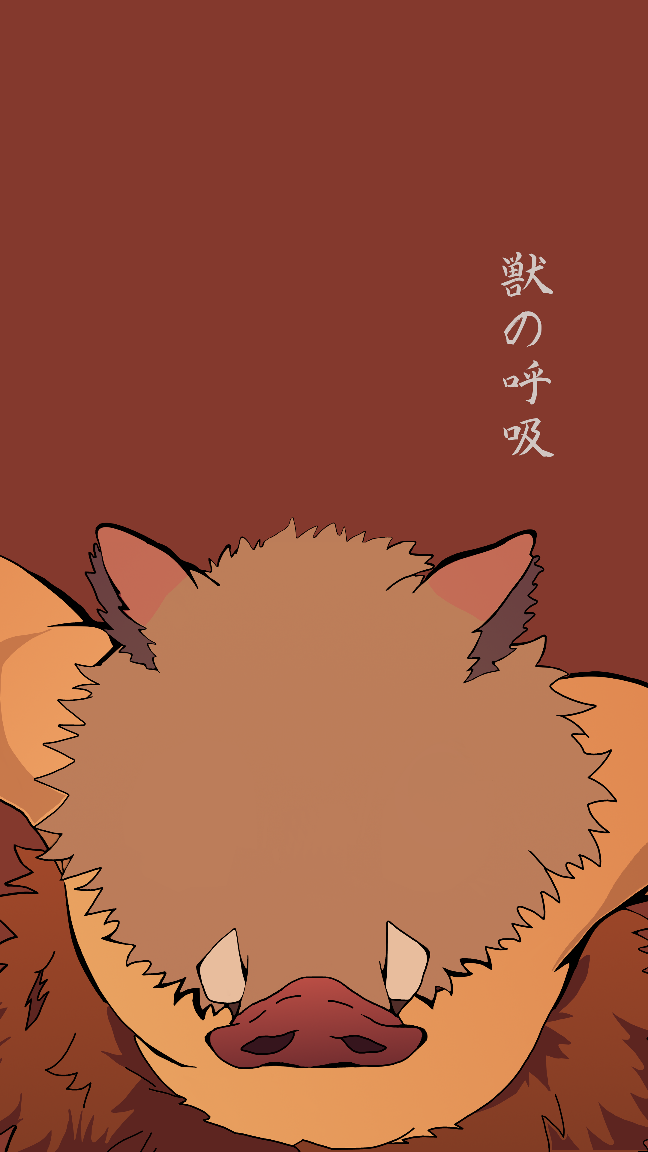 Wallpaper / Anime Demon Slayer: Kimetsu no Yaiba Phone Wallpaper, Inosuke Hashibira, Kimetsu No Yaiba, Minimalist, 2160x3840 free download