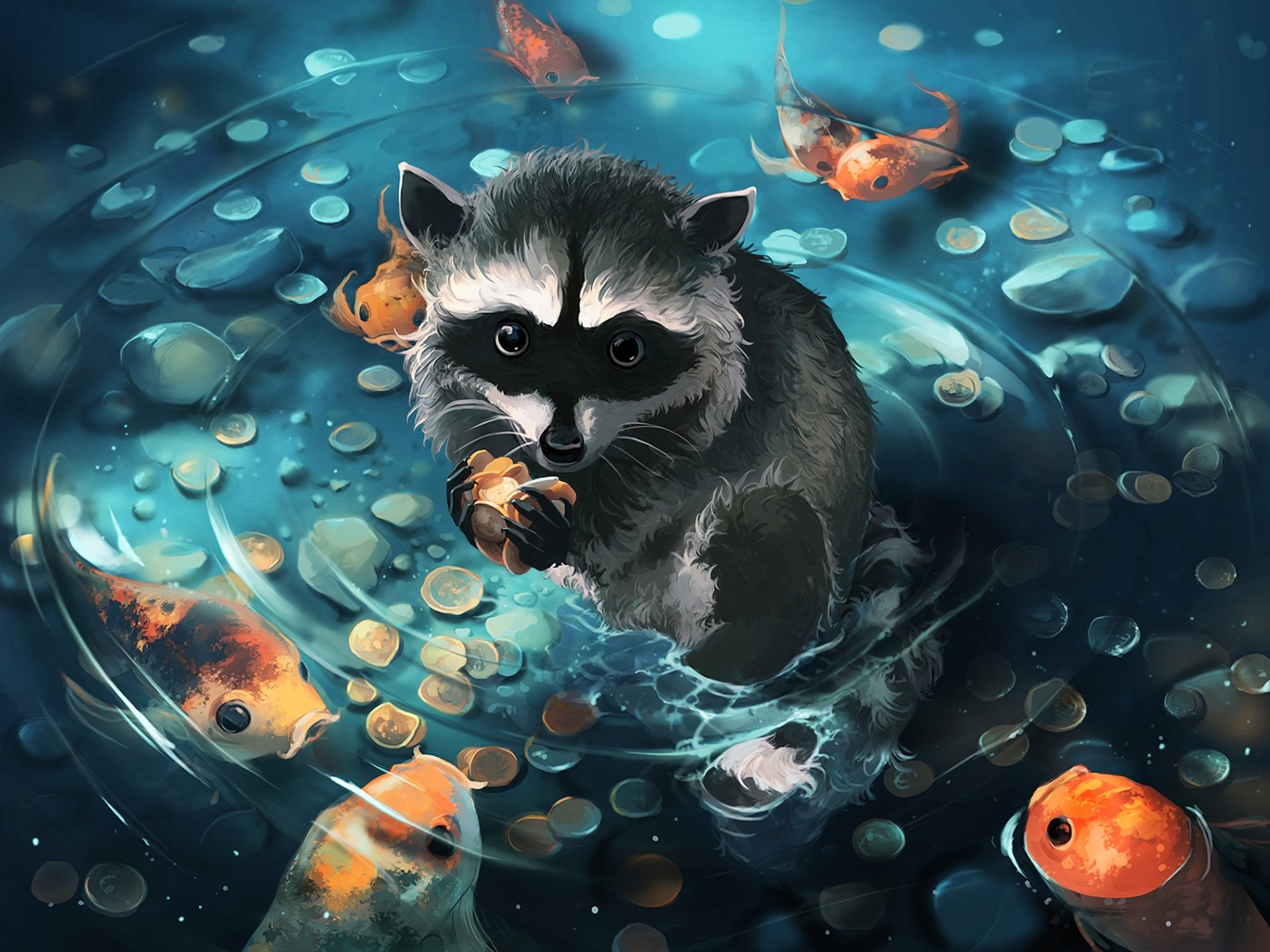 Raccoon HD Wallpaper and Background