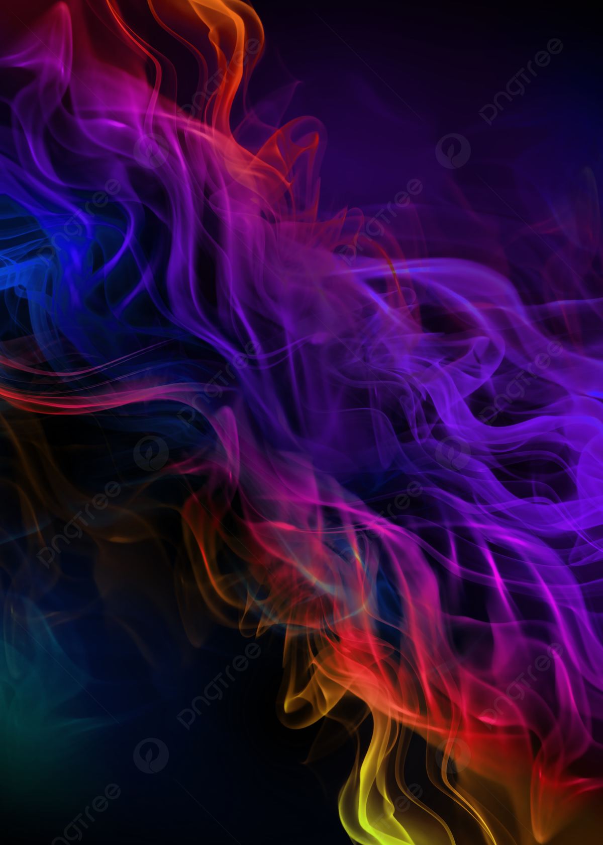 Red And Blue Smoke Effect Gradient Flame Background Wallpaper Image For Free Download
