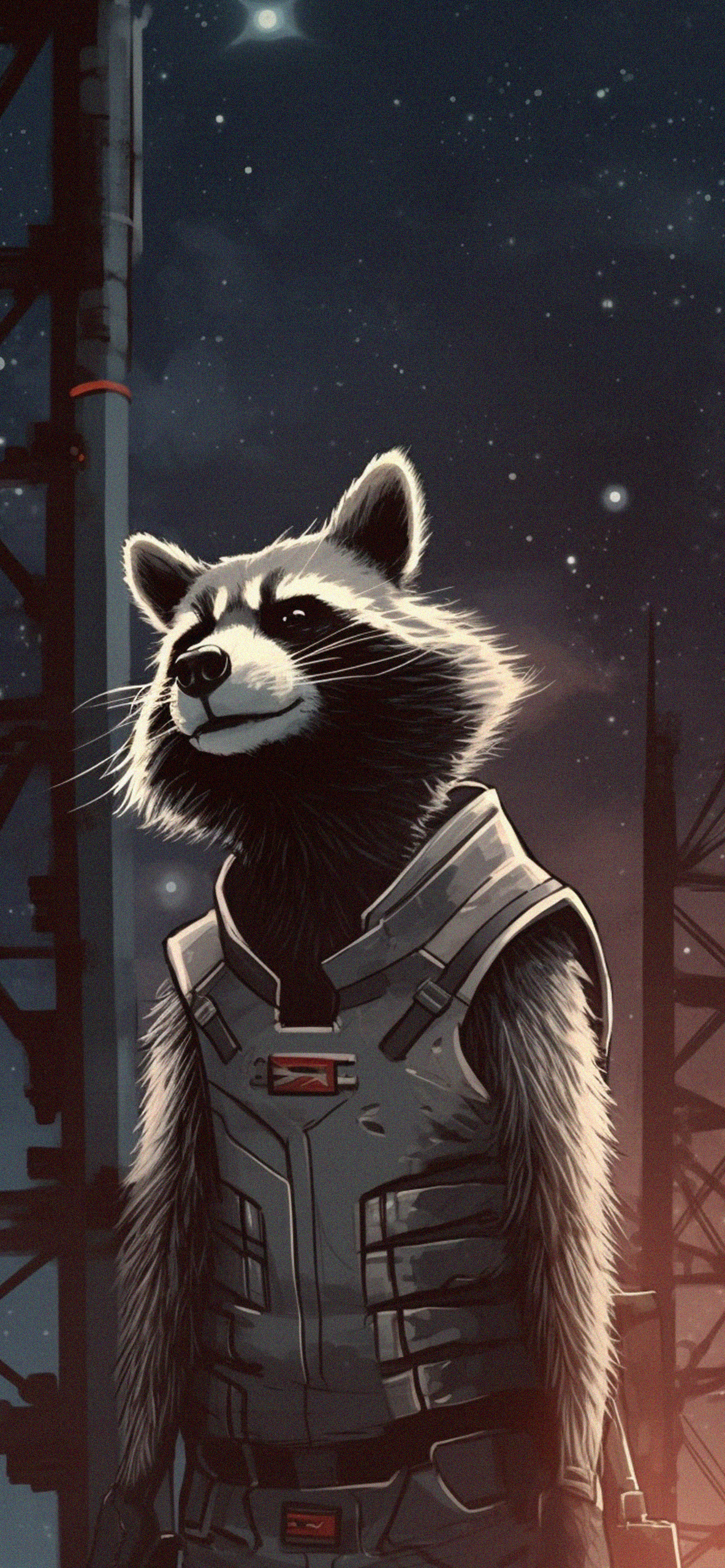 Marvel Rocket Raccoon Art Wallpaper