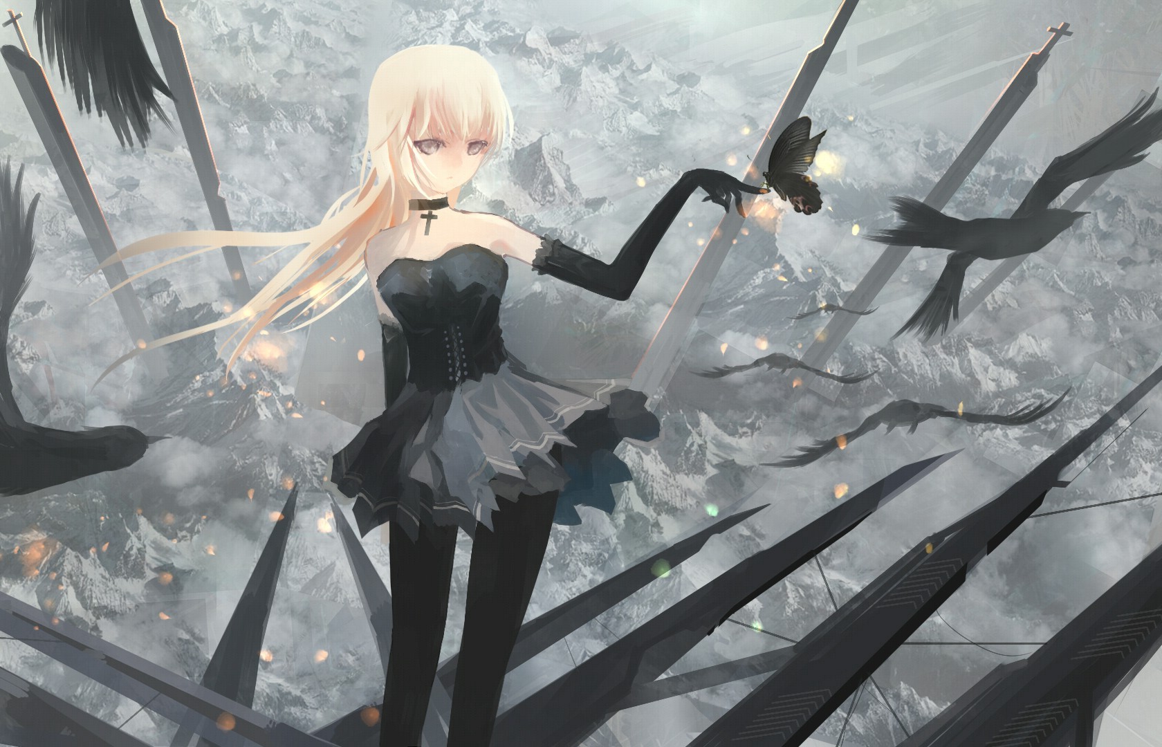 Wallpaper, 1680x1080 px, anime girls, original characters, Pixiv Fantasia 1680x1080