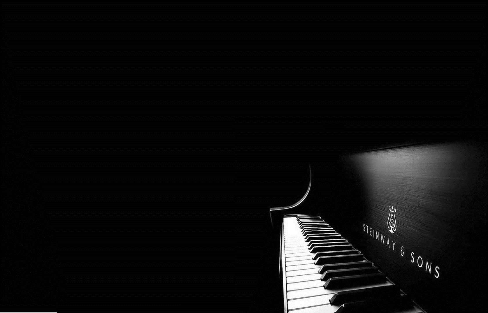 Wallpaper, musical instrument, technology, piano, light, shape, line, darkness, black and white, monochrome photography, string instrument, electronic device, musical keyboard, pianist 1680x1080