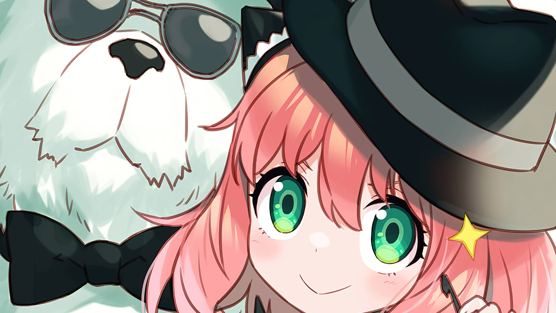 Download Bond And Anya Forger Up Close Wallpaper