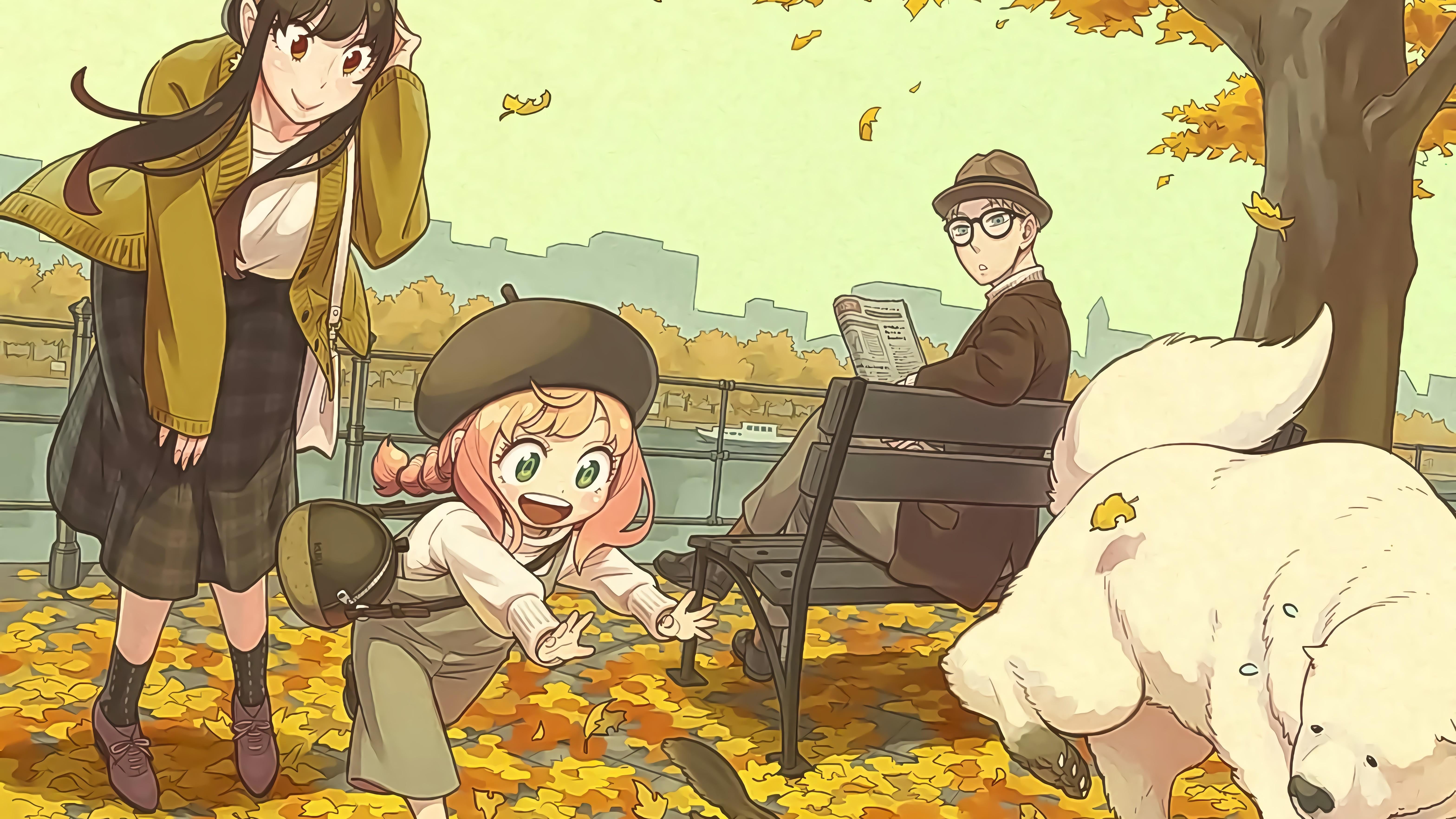 Anya, Yor, Loid and Bond Forger [Spy x Family] (6272x3527)