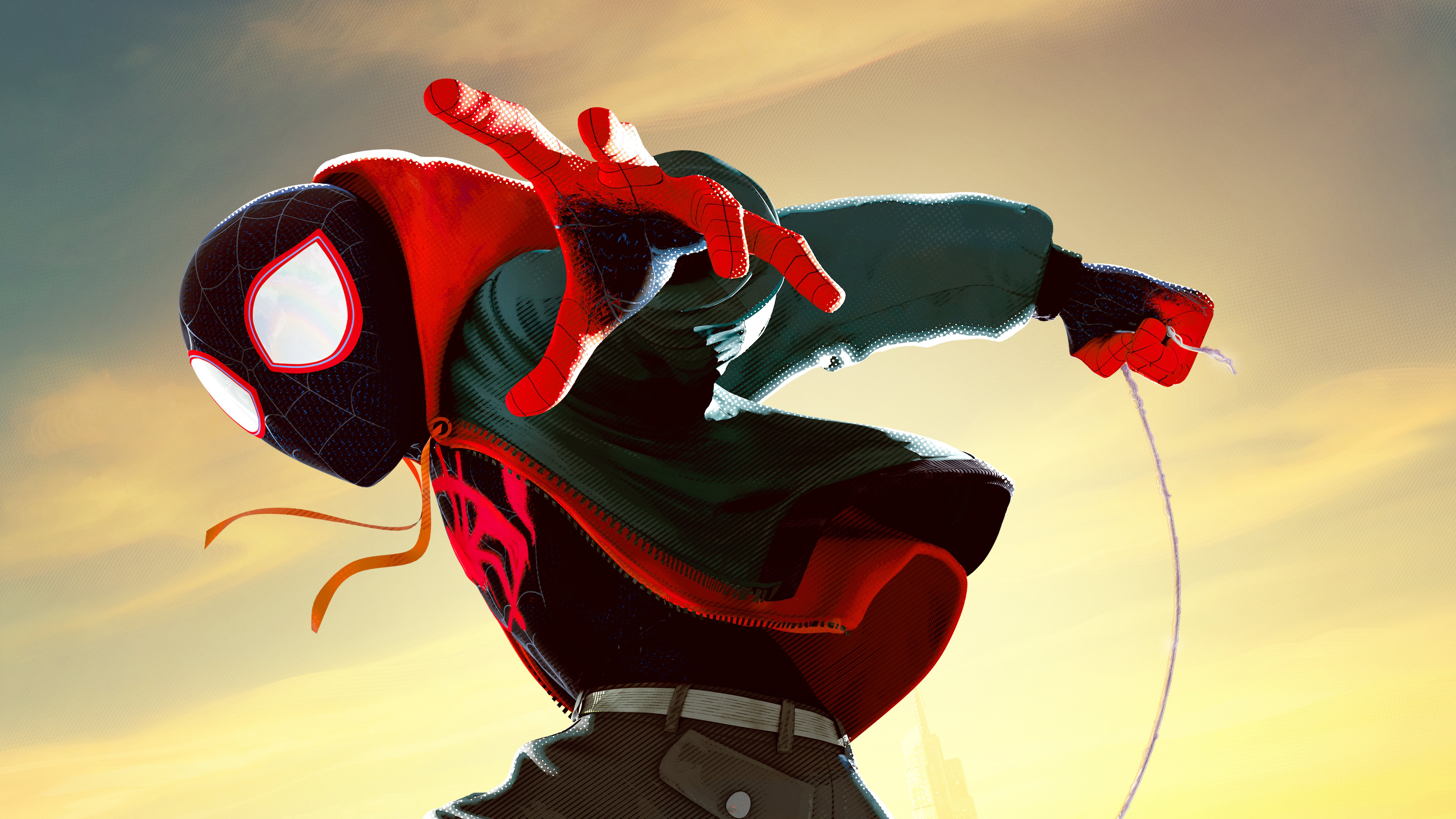 HD desktop wallpaper: Spider Man, Movie, Miles Morales, Spider Man: Into The Spider Verse download free picture