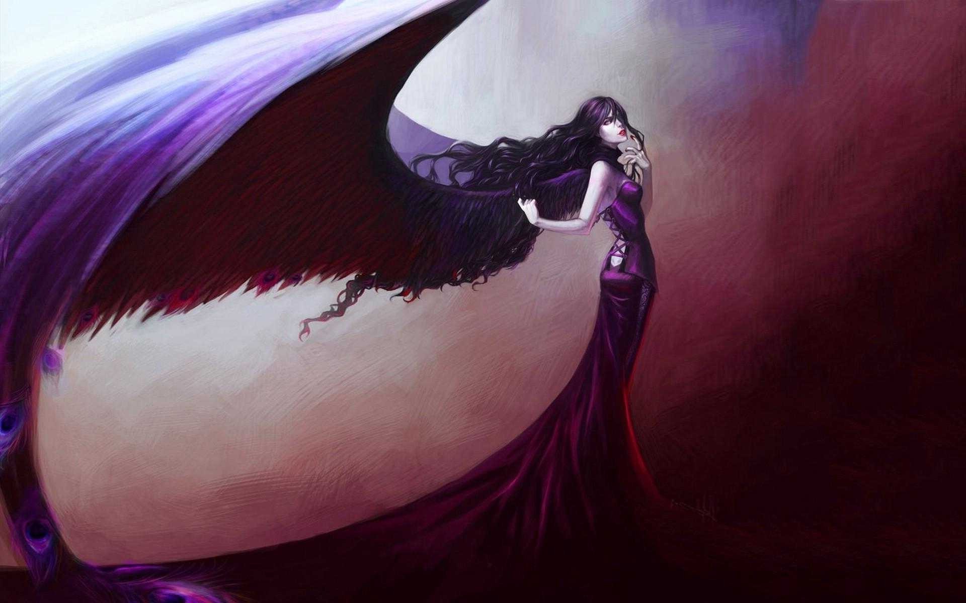 Wallpaper, fantasy art, red, purple, color, eye, darkness, 1920x1200 px, computer wallpaper, fictional character 1920x1200