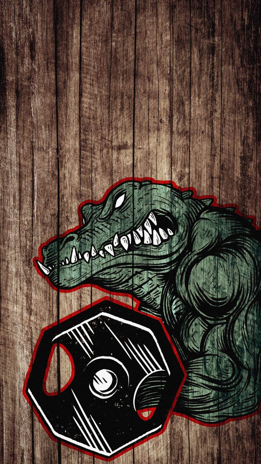 Bodybuilding Alligator Wallpaper, iPhone Wallpaper