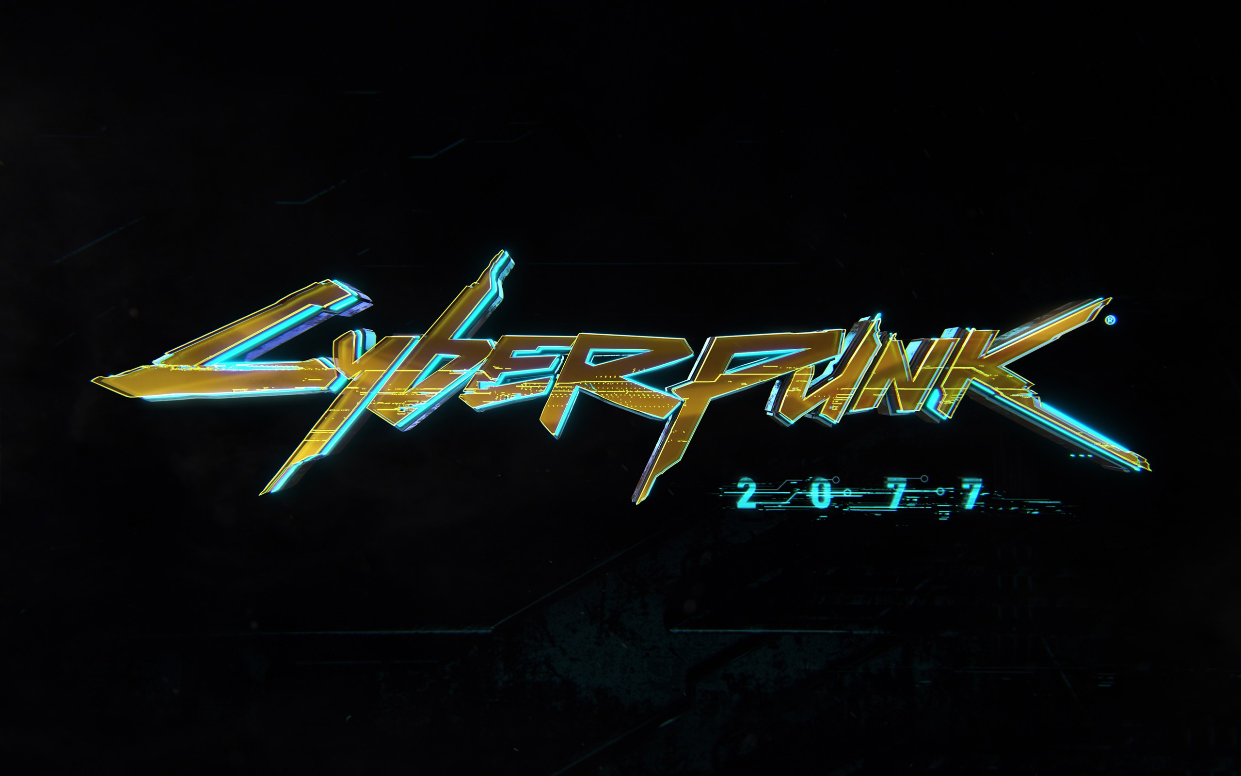 Wallpaper / Cyberpunk 2077, video games, simple background, black background free download