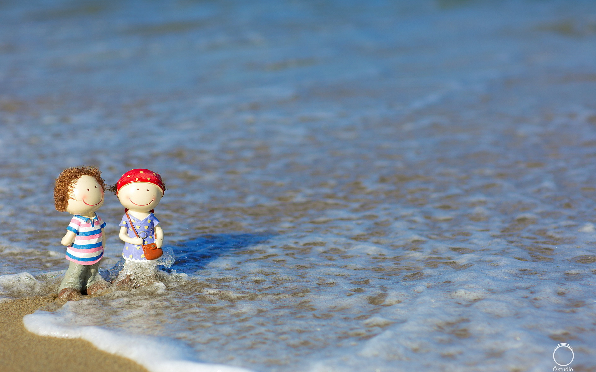 Wallpaper, 1920x1200 px, beaches, bokeh, boy, bubbles, cute, girl, happy, mood, nature, ocean, sand, sea, summer, Surf, tide, toys 1920x1200