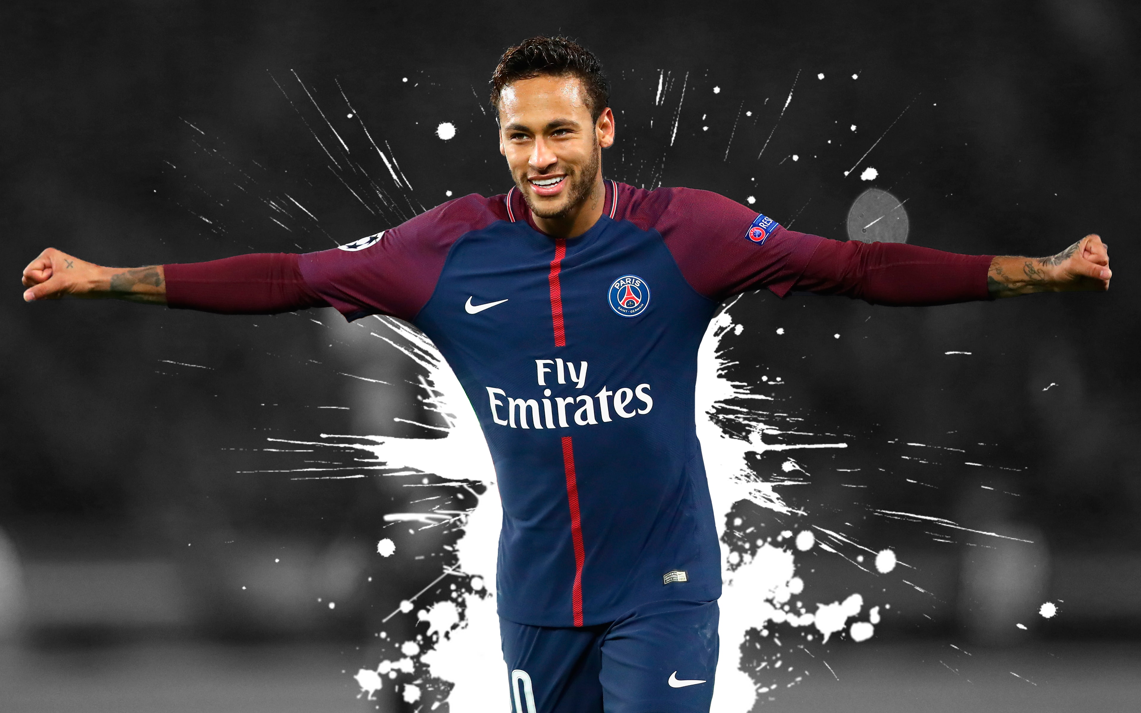 Wallpaper / Soccer, Paris Saint Germain F.C., Neymar, 4K Free Download