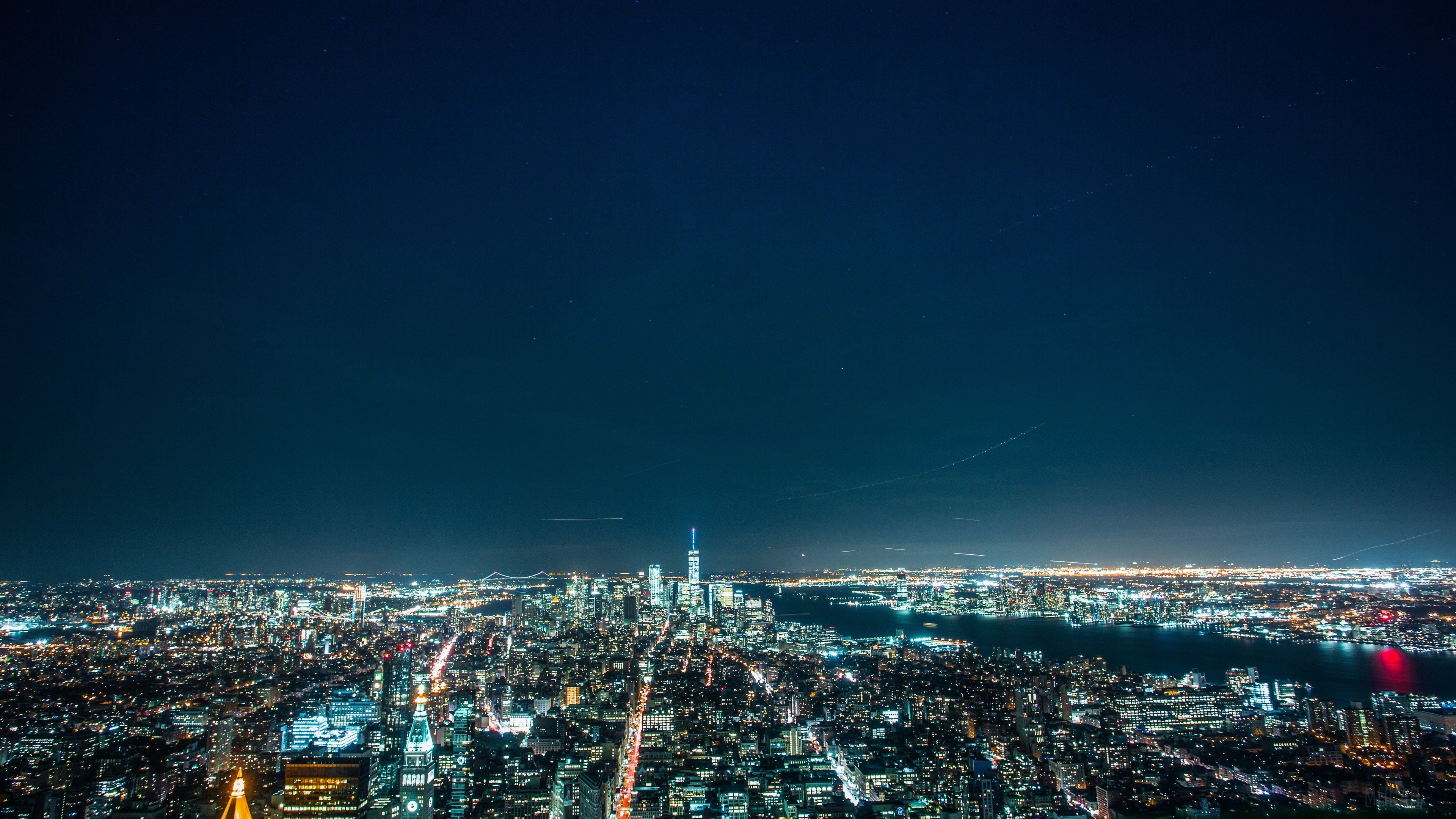 night city, night, city lights 4k Gallery HD Wallpaper