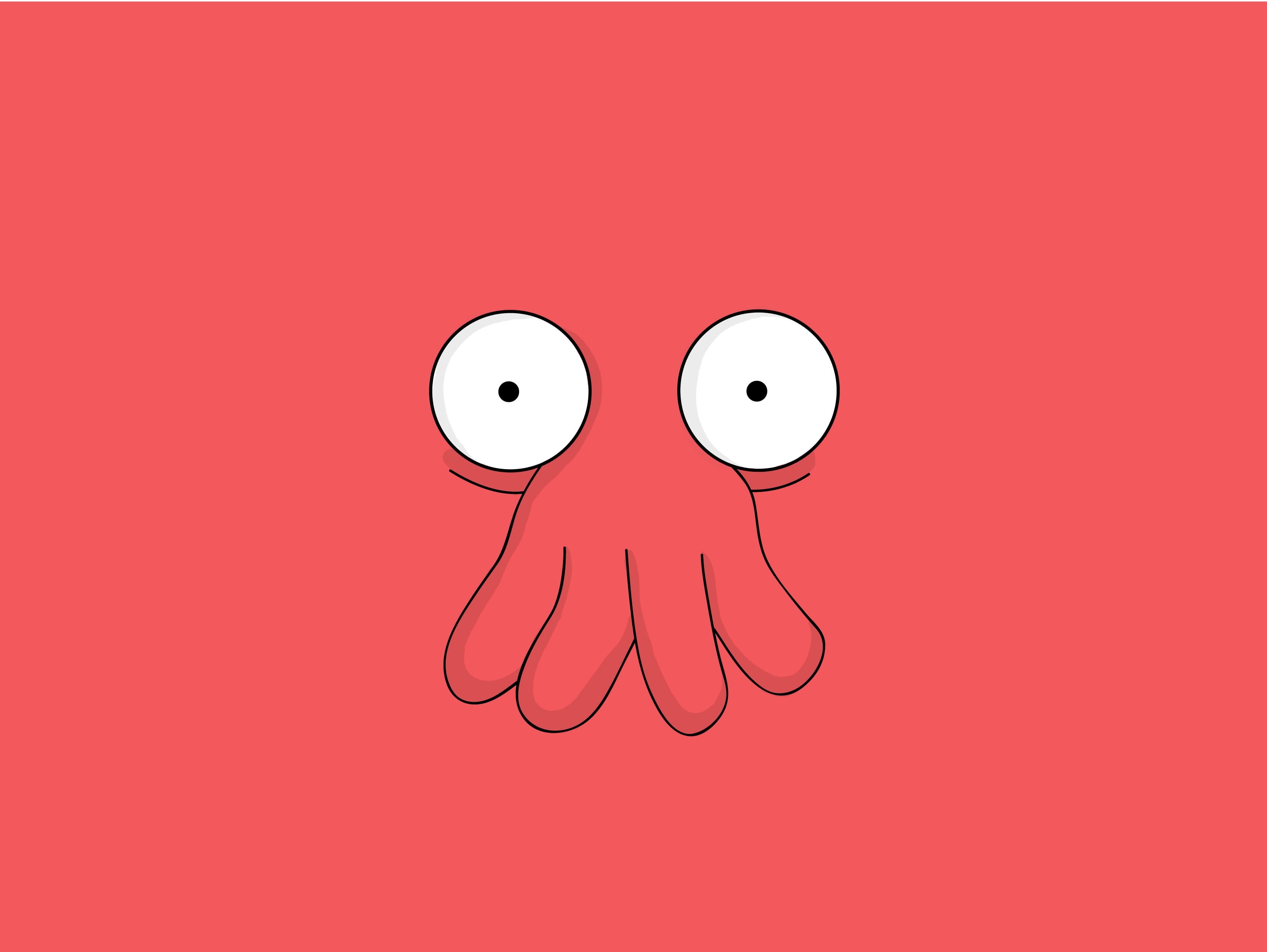 Wallpaper / hand, anthropomorphic smiley face, indoors, Zoidberg, one person, smiling, pink color, studio shot, Futurama, anthropomorphic, 2K, happiness, anthropomorphic face free download