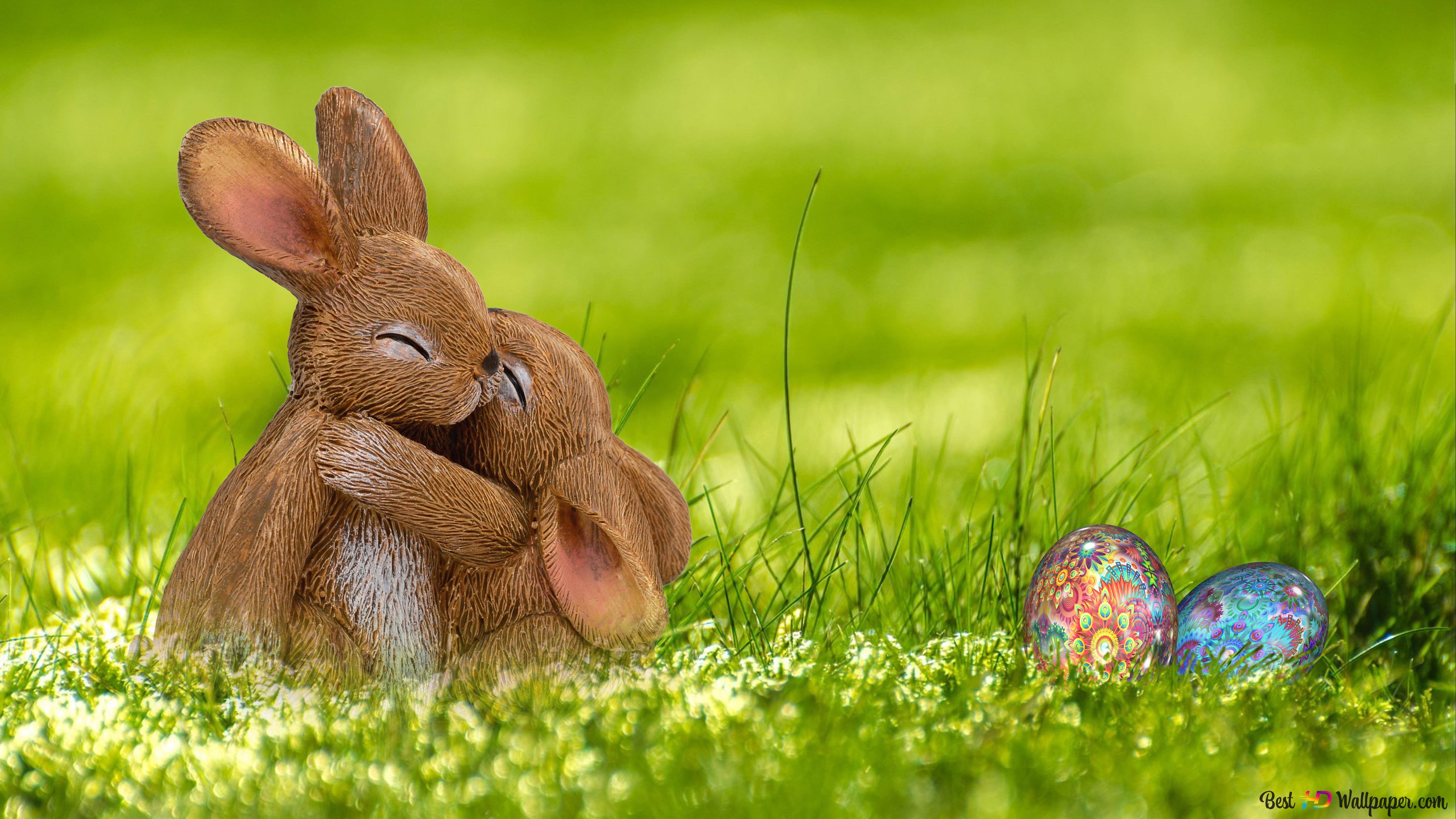 Easter Couple 4K wallpaper download